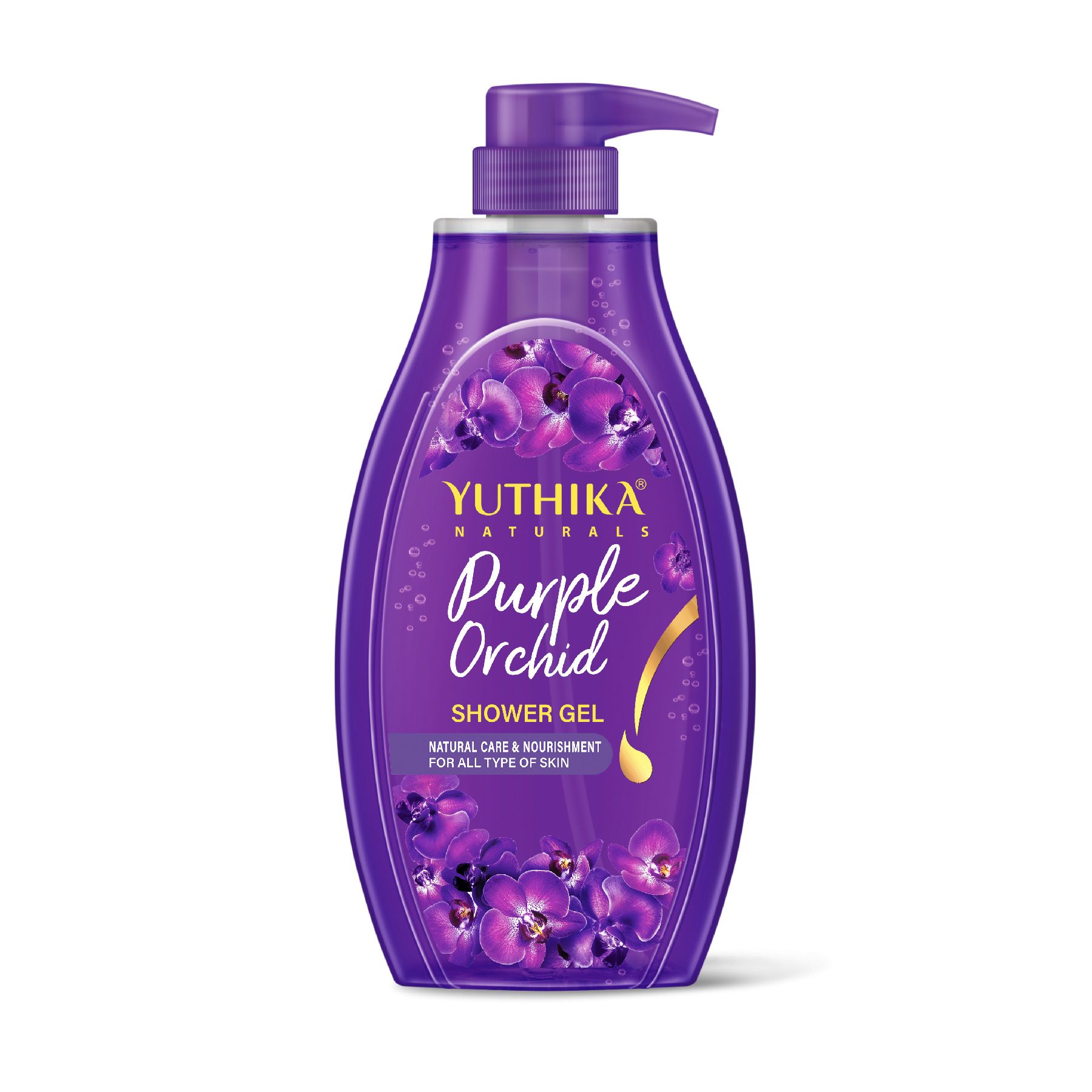 Yuthika Purple Orchid Body Wash Shower Gel 750 Ml | Gentle Cleanser For Women & Men | Refreshing Fragrance | Suitable For All Skin Types | Daily Nourishing Bath Care