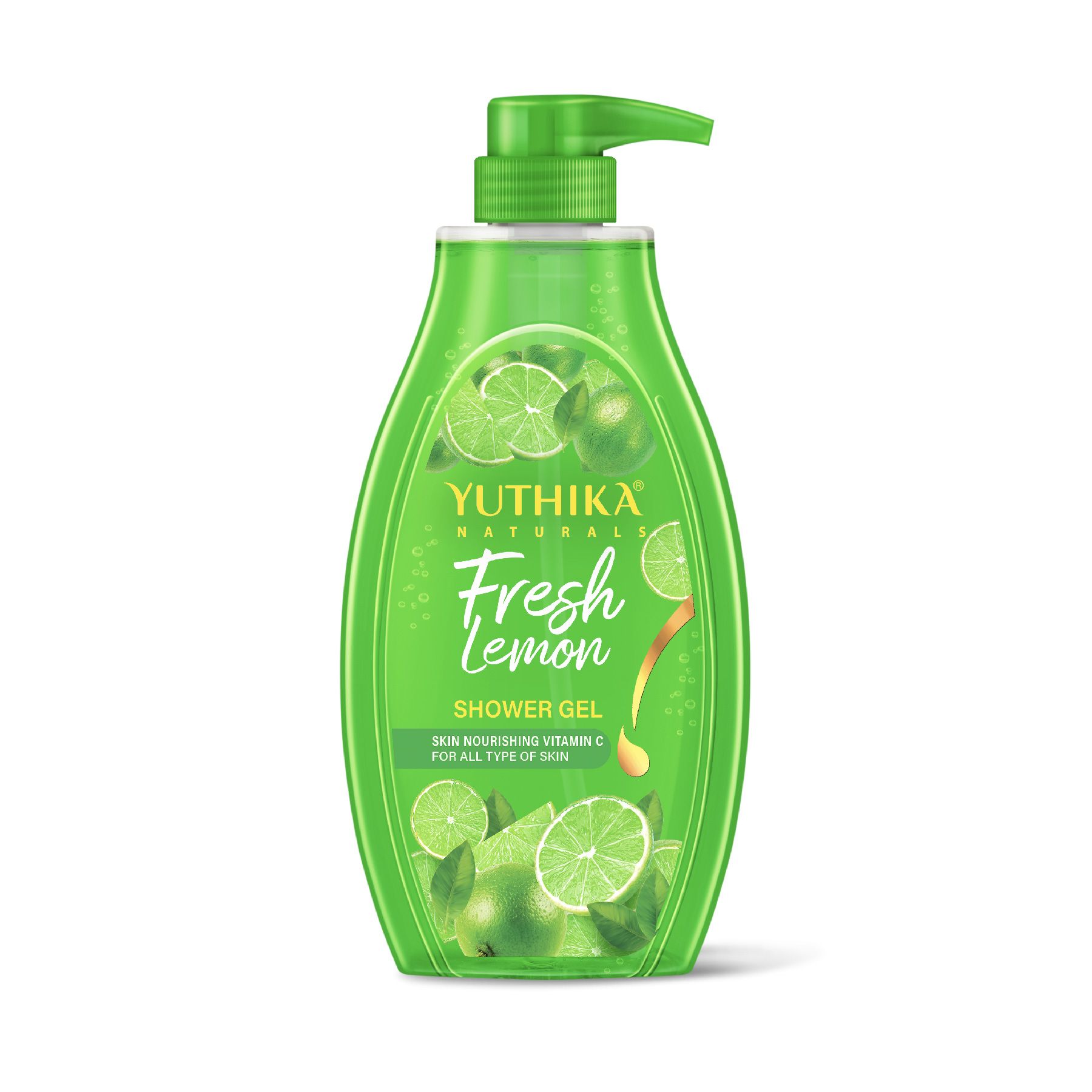 Yuthika Fresh Lemon Body Wash Shower Gel 750 Ml | Gentle Cleanser For Women & Men | Refreshing Fragrance | Suitable For All Skin Types | Daily Nourishing Bath Care