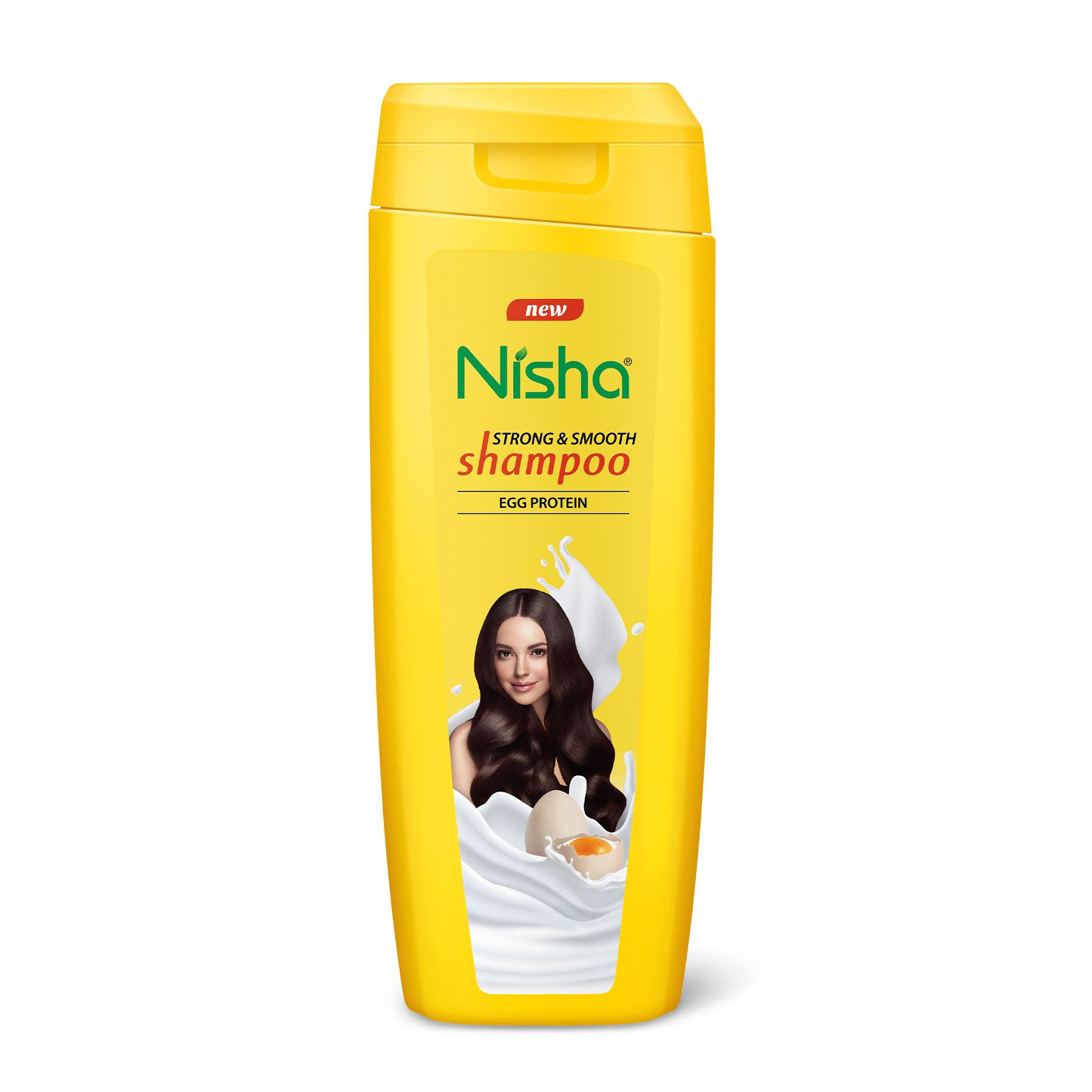 Nisha Egg Protein Shampoo For Women & Men 340ML For Strong, Smooth & Shiny Hair, Frizz Control, Deep Nourishment, All Hair Types