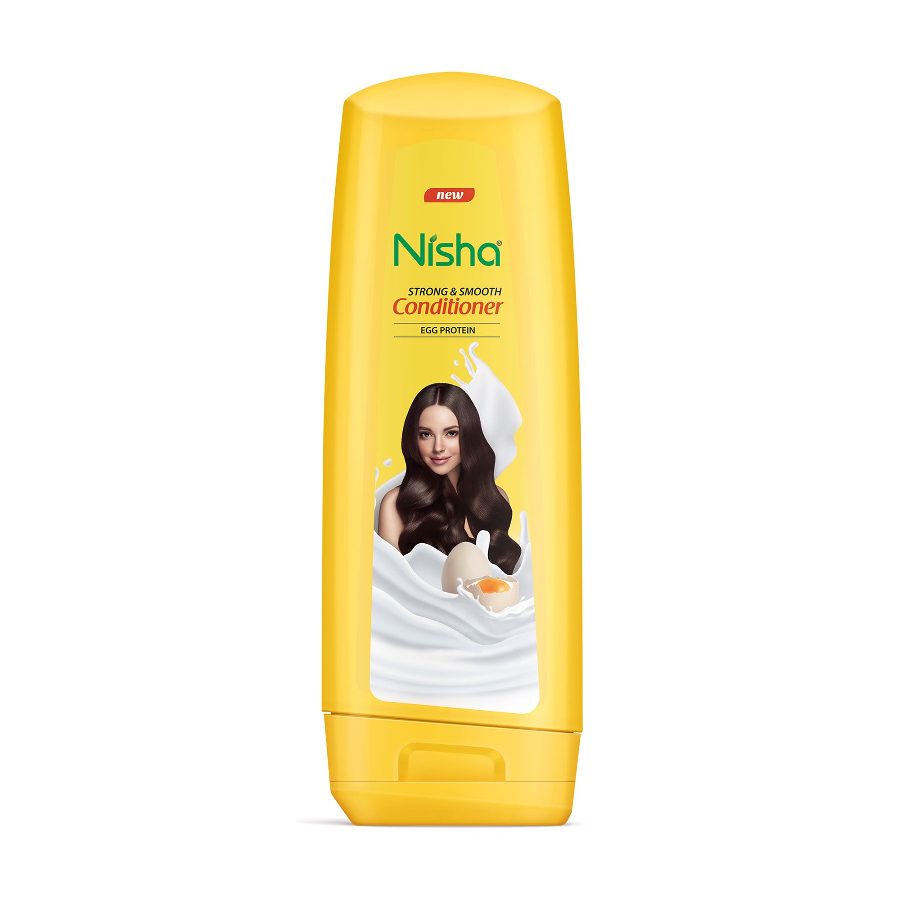 Nisha Conditioner For Women & Men - Strong & Smooth, 180ML Bottle, Enriched With Egg Protein, Boosts Strength & Shine