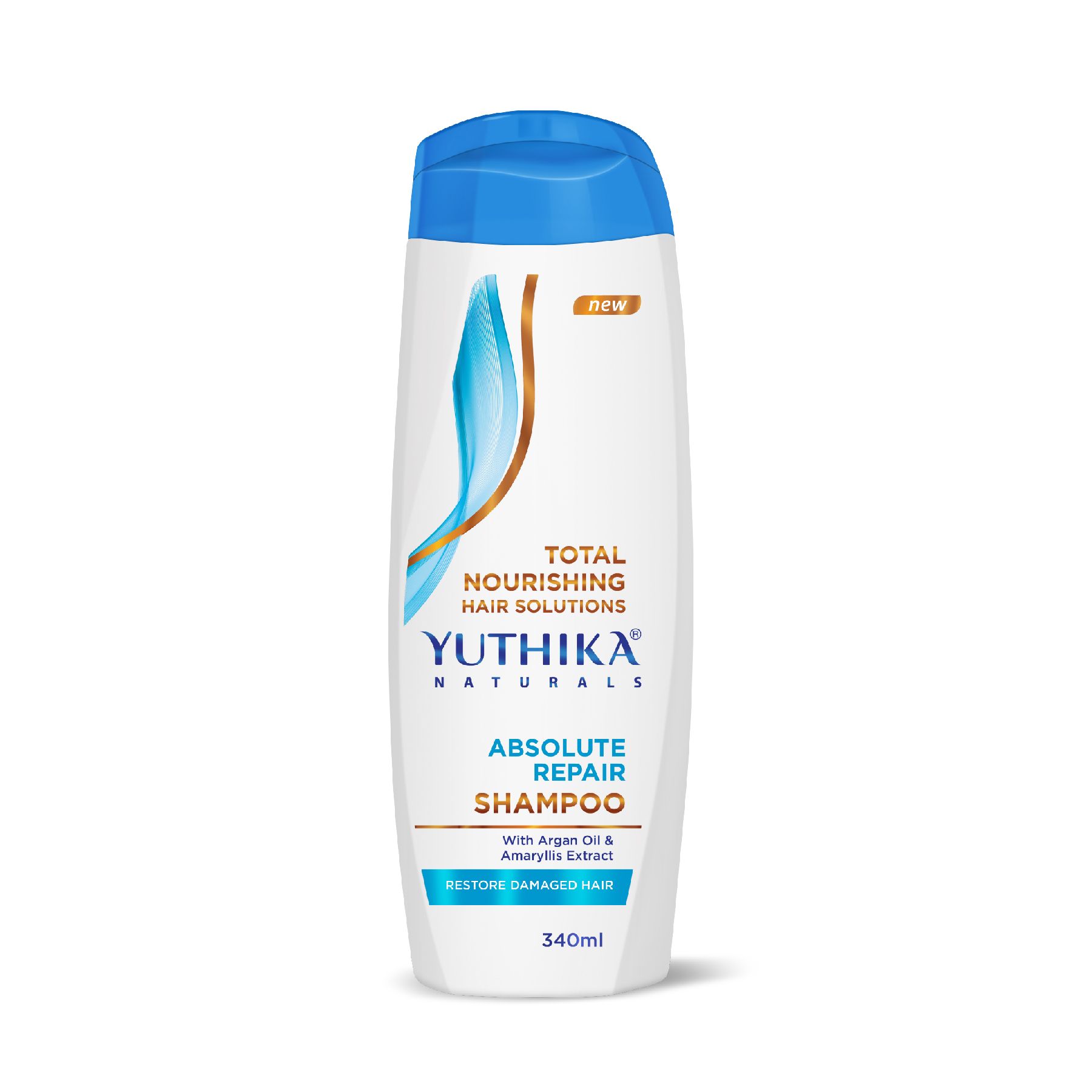 Yuthika Absolute Repair Shampoo For Damaged Hair 340ML |TOTAL Nourishing Shampoo For Women & Men| Enriched With Argan Oil & Amaryllis Extract