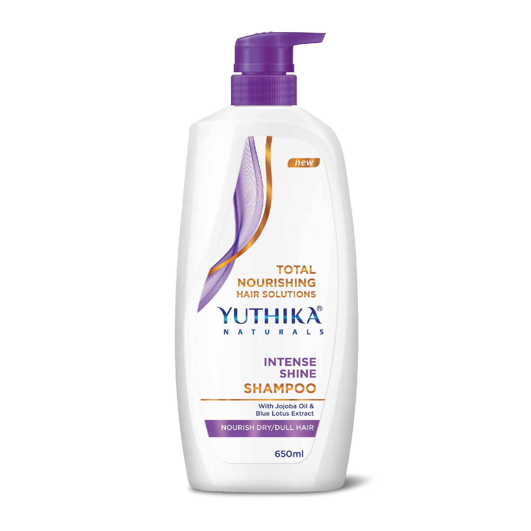 Yuthika Intense Shine Shampoo For Women & Men 650ML | Total Nourishing Hydrating Hair Shampoo For Dull, Dry & Frizzy Hair |INFUSED With Jojoba Oil & Blue Lotus Extract