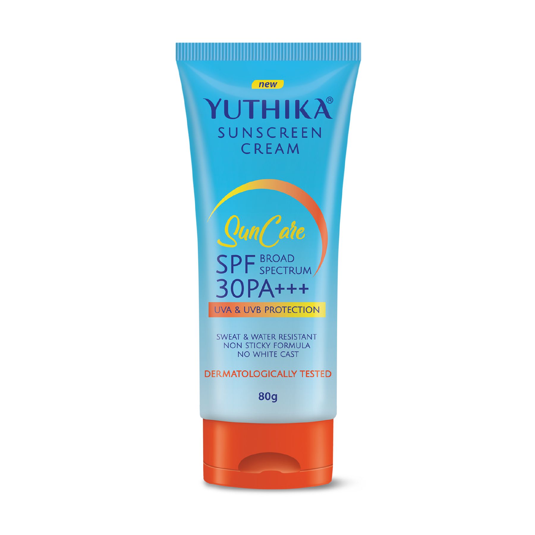 Yuthika Sunscreen Lotion Spf 30 Pa+++ 80G | High Protection, Non-greasy Formula, Uva & Uvb Protection For All Skin Types