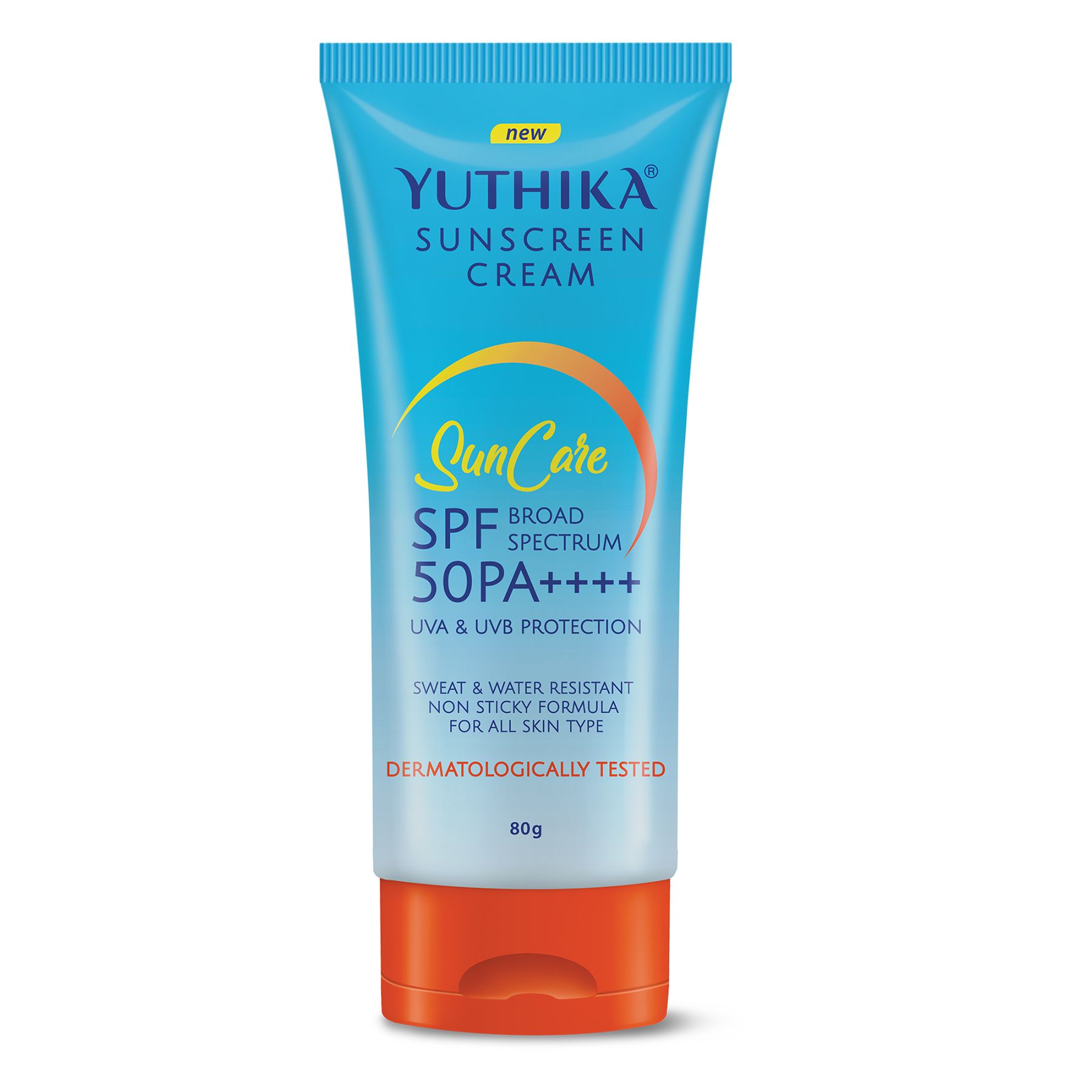 Yuthika Sunscreen Lotion Spf 50 Pa+++ 80G | High Protection, Non-greasy Formula, Uva & Uvb Protection For All Skin Types