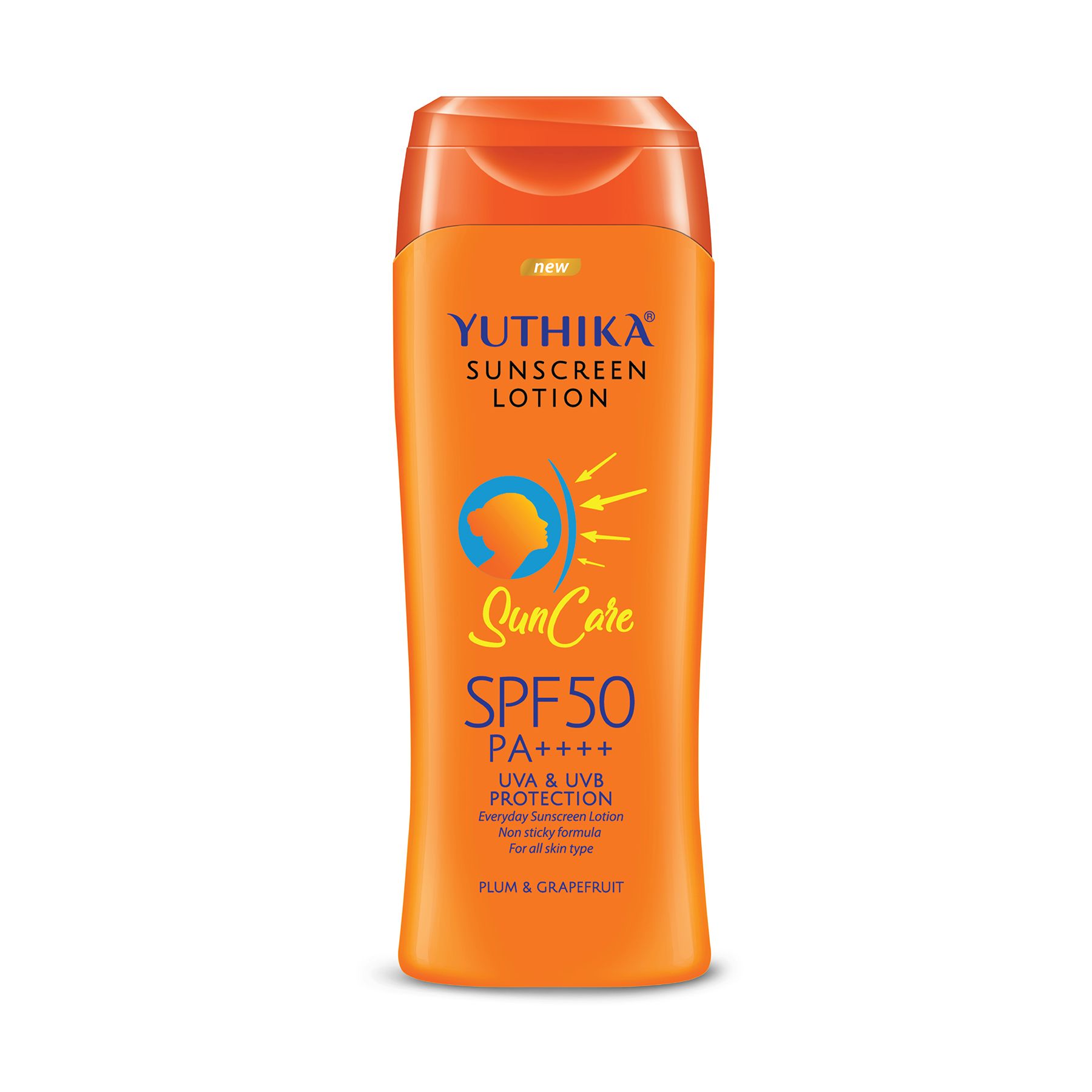 Yuthika Sunscreen Lotion Spf 50 Pa+++ 300ML | High Protection, Non-greasy Formula, Uva & Uvb Protection For All Skin Types