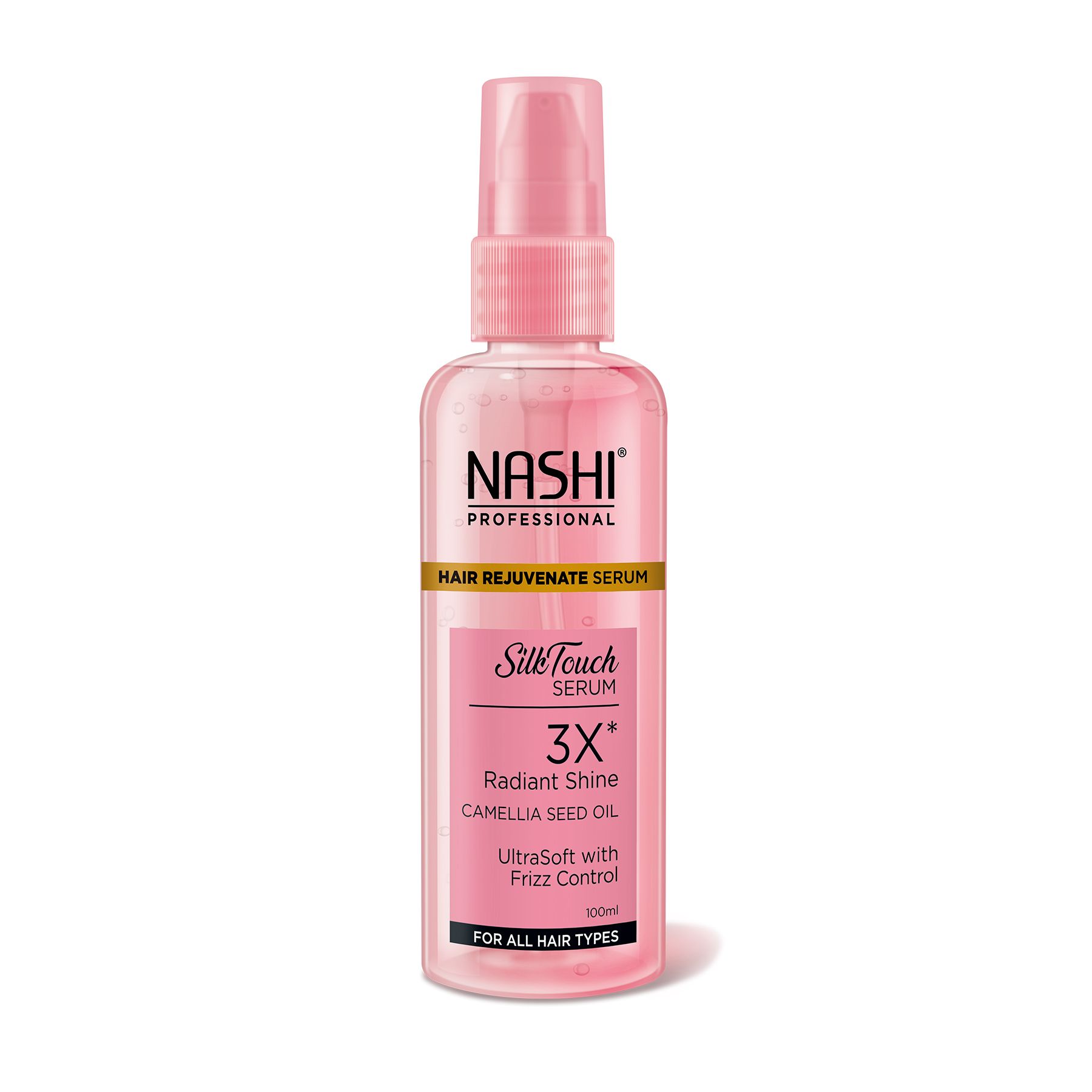 Nashi Eversilk Camellia Seed Oil Hair Serum For Men & Women, Nourishes, Strengthens Hair, Improves Shine & Scalp Health (100ML)