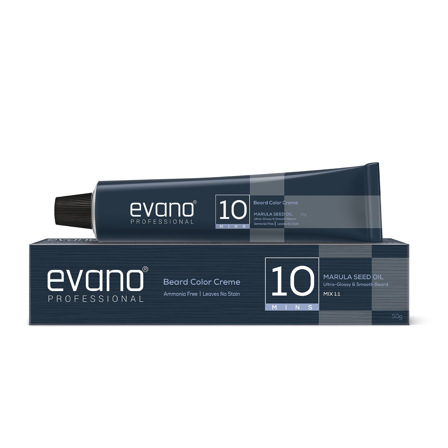 Professional Beard Color For Men Natural Black 50G | Non Drip, Stain Free, Cover In 10 Minutes
