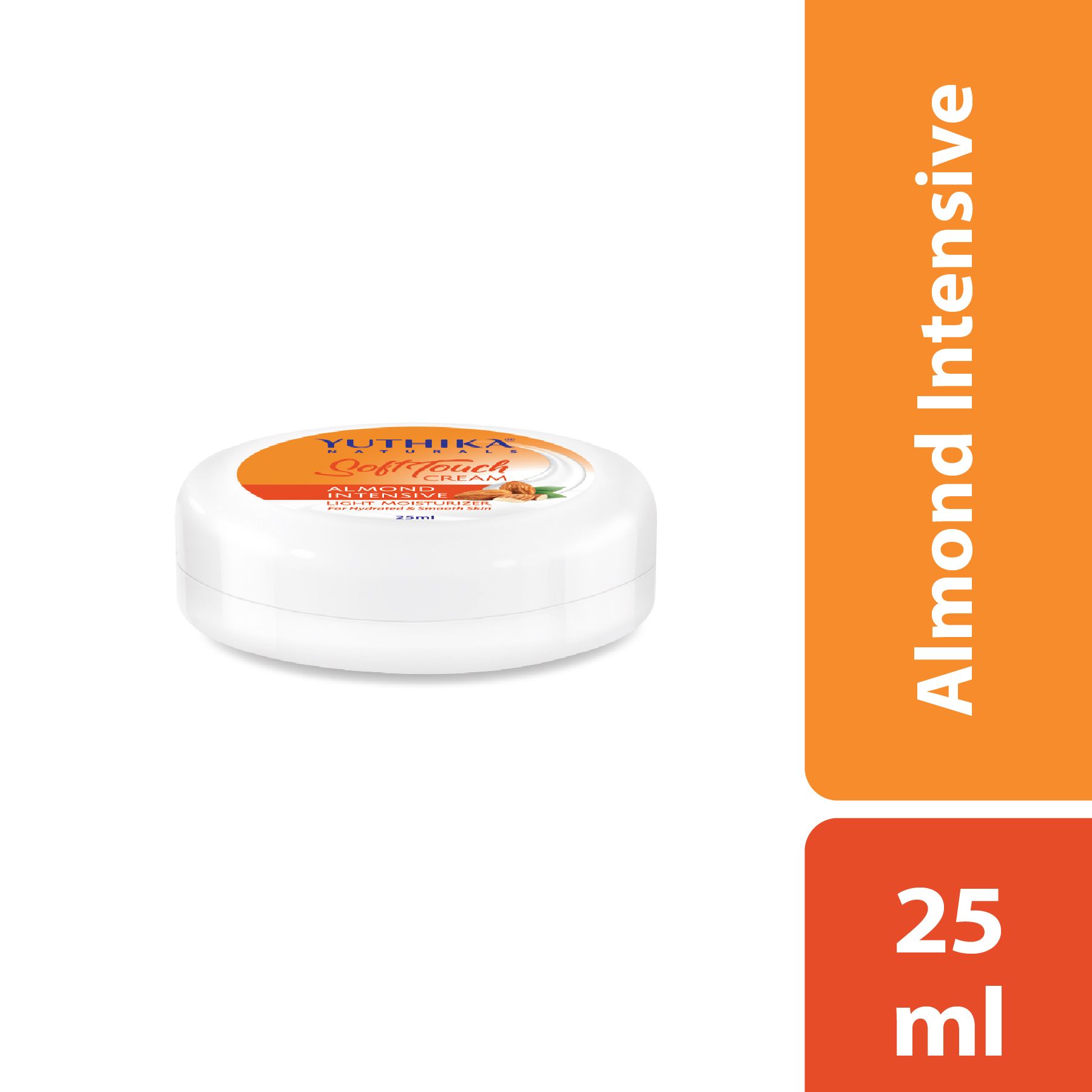 Yuthika Almondintensive Light Moisturizer Cream 12 Pcs Jar (25ML Each) | Non Sticky, Non Greasy, Instant Hydration, Deep Nourishment | For Face, Hand & Body | All Skin Types image 2