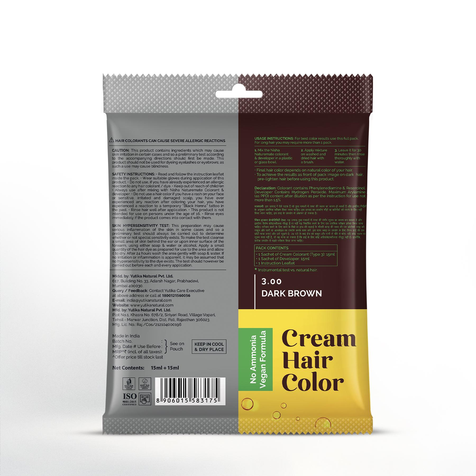Naturemate Creme Hair Colour For Women Men 30ML Each (PACK 10)| 100% Grey Cover image 2