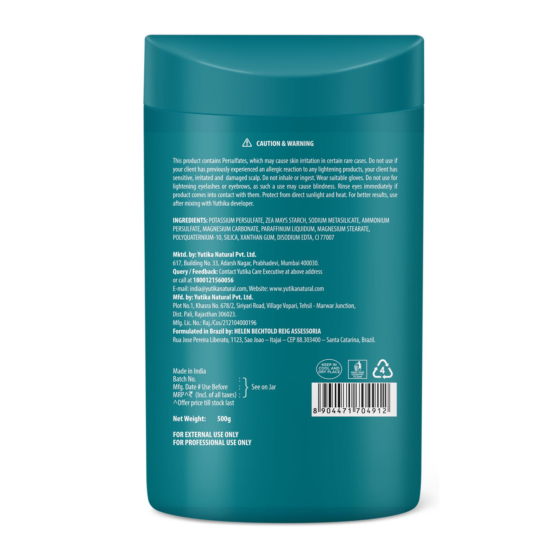 Yuthika Professional Blonder Powder, 500 G image 2