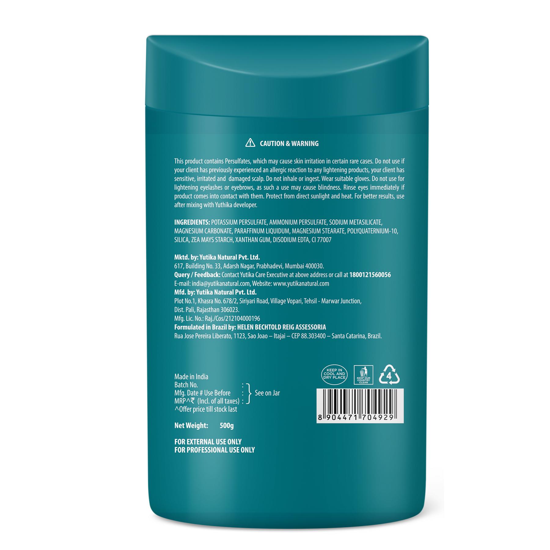 Yuthika Professional Blonder Powder, 500 G image 2