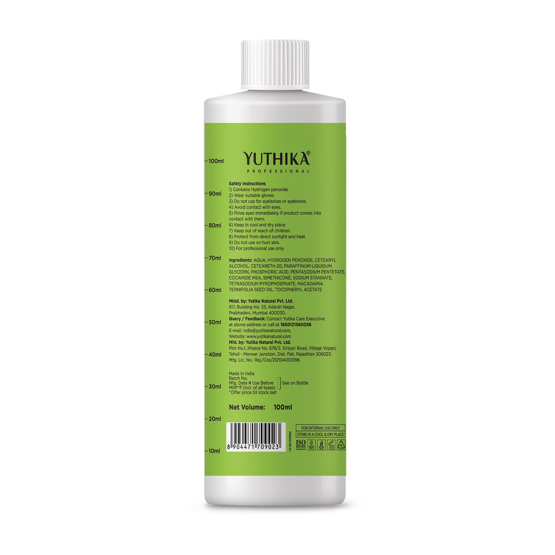 Yuthika Professional Hair Developer 20 Volume (6%), 150 Ml image 2