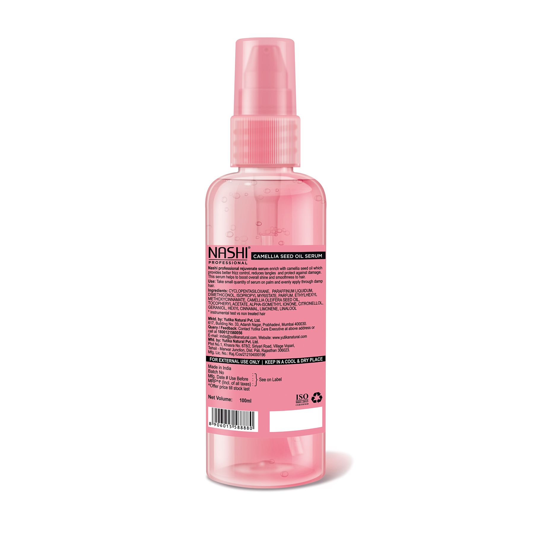 Nashi Eversilk Camellia Seed Oil Hair Serum For Men & Women, Nourishes, Strengthens Hair, Improves Shine & Scalp Health (100ML) image 2