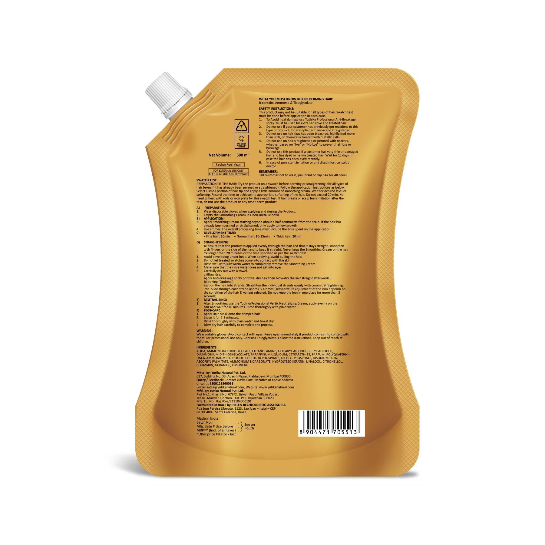 Vertix Keratin Hair Smoothening Cream image 2