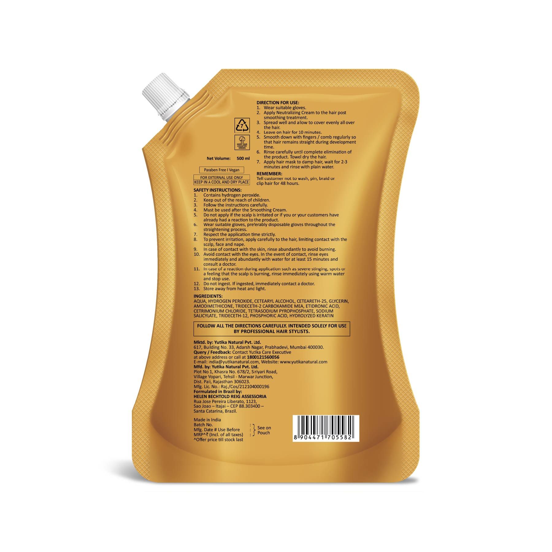 Yuthika Vertix Neutralizing Cream 500ML image 2