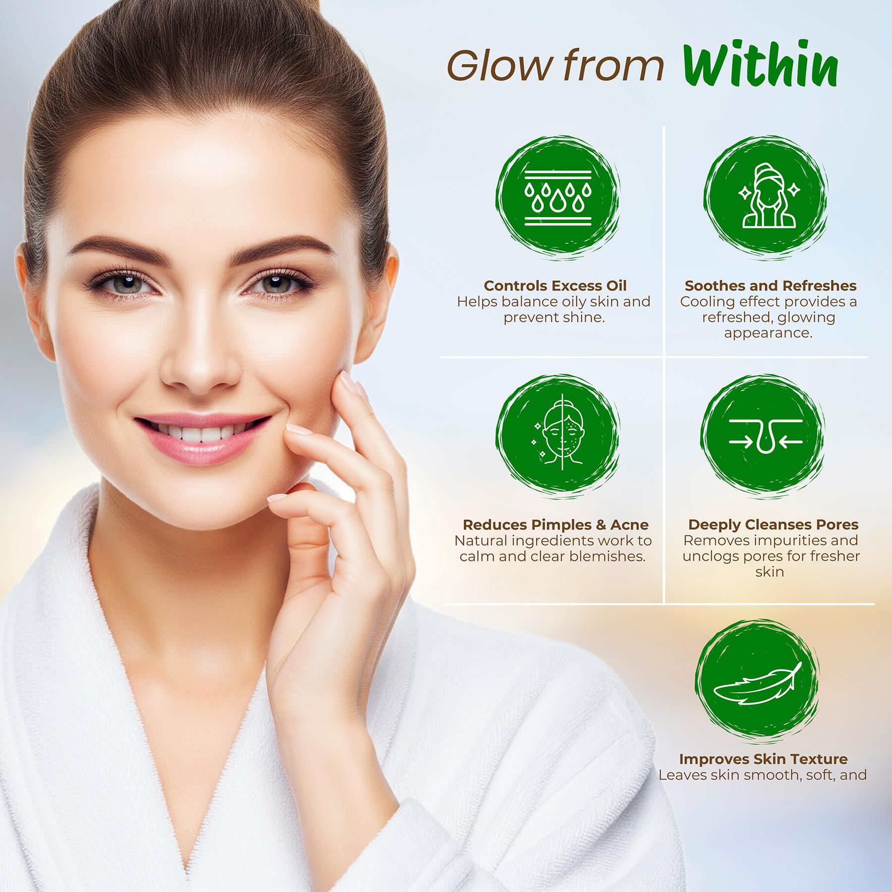Multani Mitti Powder For Face Pack Pouch Pack Of 10 | Natural Oil Control, Acne & Tan Removal image 2