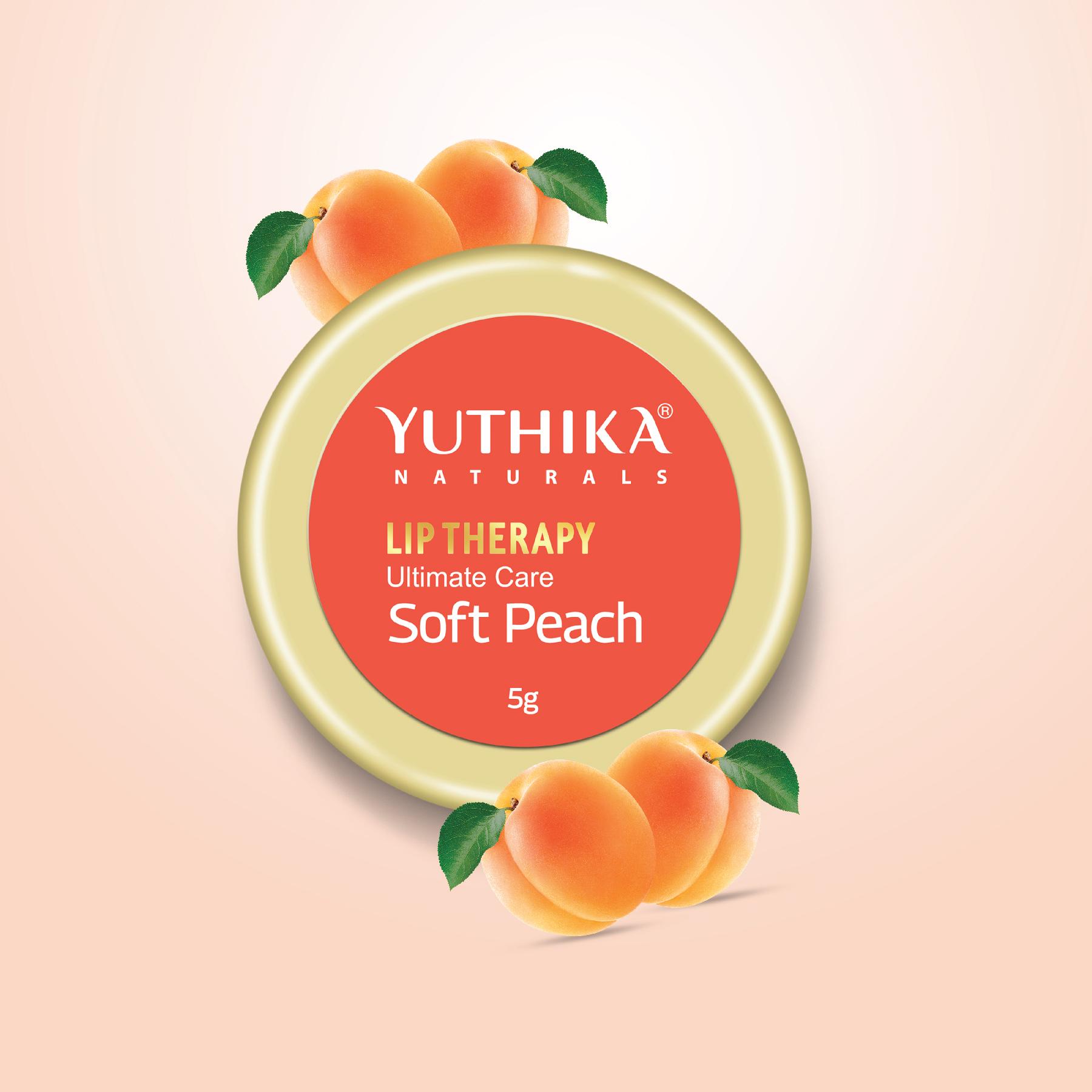Yuthika Moisturizing Lip Balm – Soft Peach 5G | Repairs Dry, Damaged Lips With Natural Oils | Hydrated & Smooth Lips | Jar Pack image 3