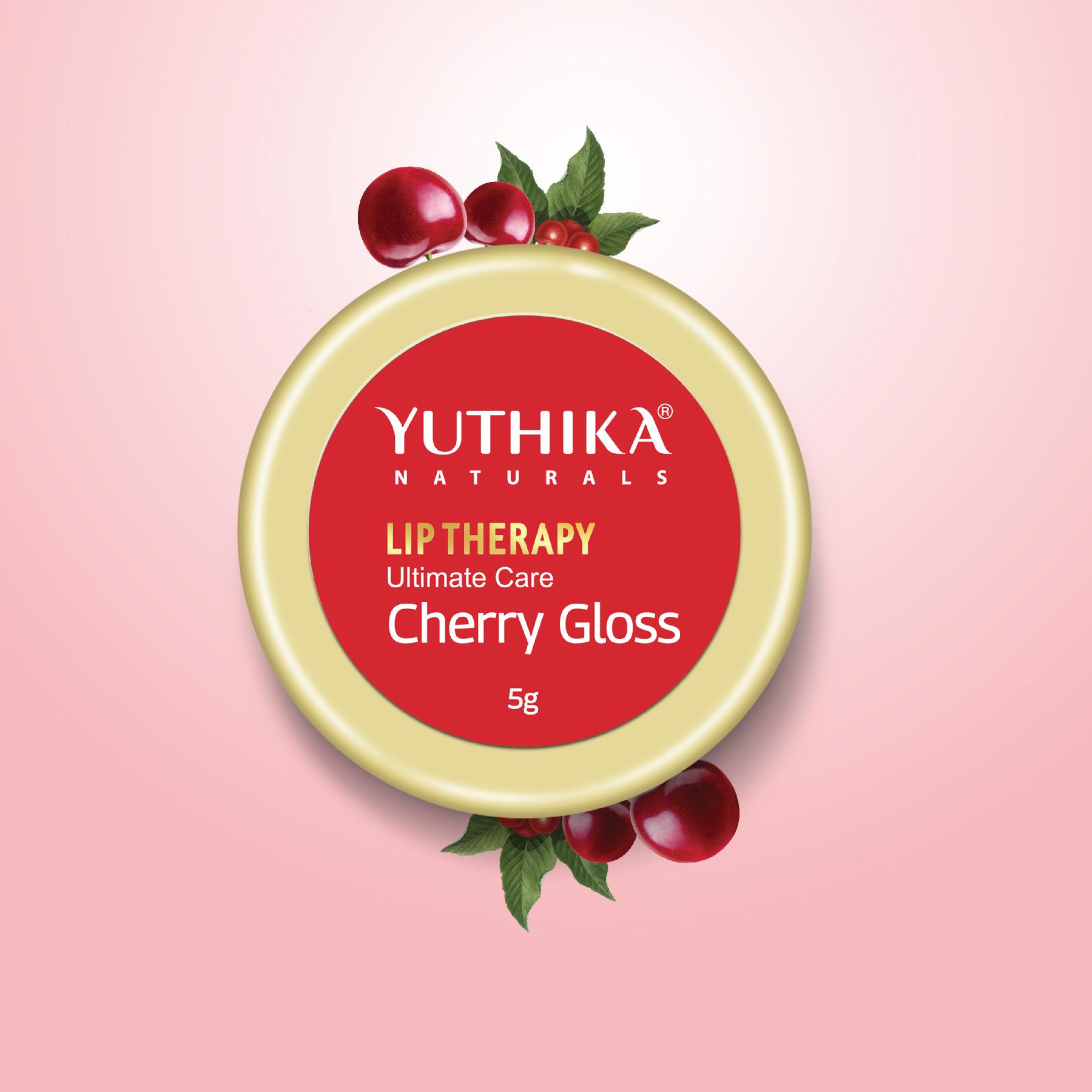Yuthika Moisturizing Lip Balm – Cherry Gloss 5G | Cherry Shine | Repairs Dry, Damaged Lips With Natural Oils | Hydrated & Smooth Lips | Jar Pack image 3