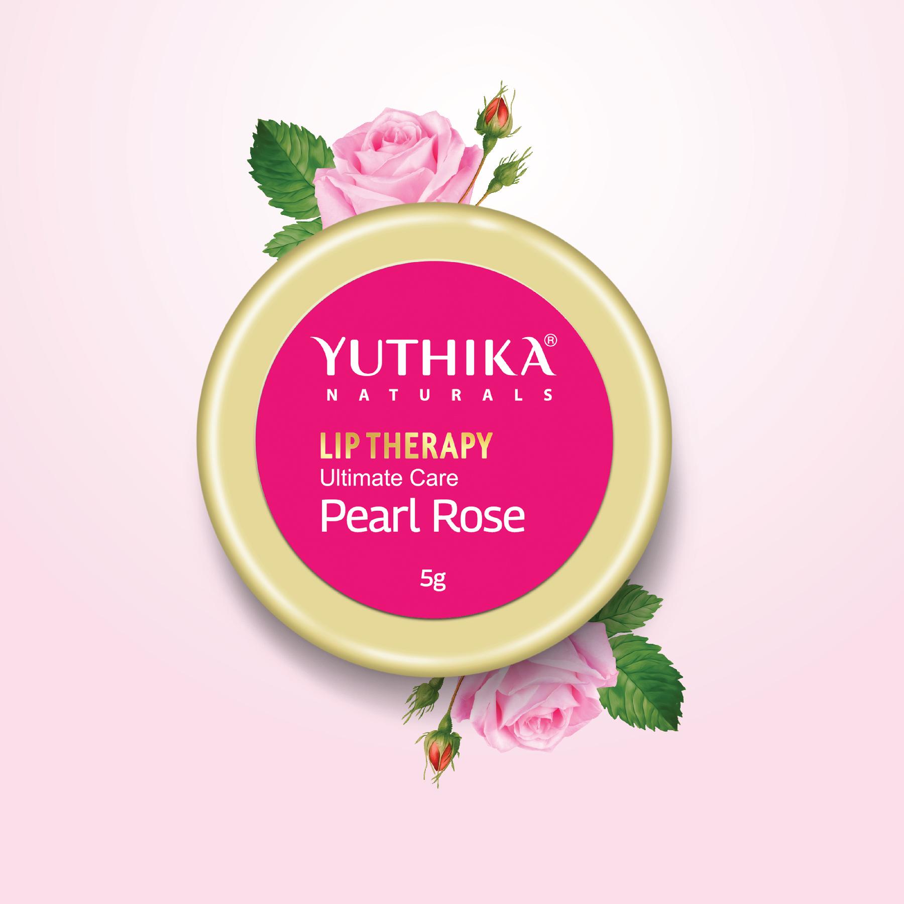 Yuthika Moisturizing Lip Balm – Pearl Rose 5G | Repairs Dry, Damaged Lips With Natural Oils | Hydrated & Smooth Lips | Jar Pack image 3