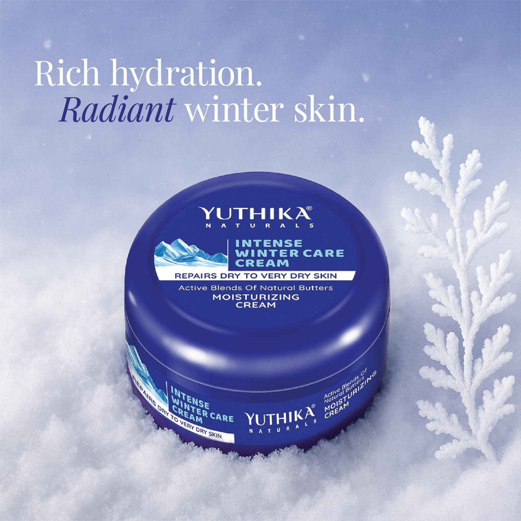 Yuthika Intense Winter Care Cream 100ML | Non Greasy Daily Moisturizer | Deep Hydration With Natural Butters | For Dry, Rough & Very Dry Skin | Face Cream For Women & Men image 3