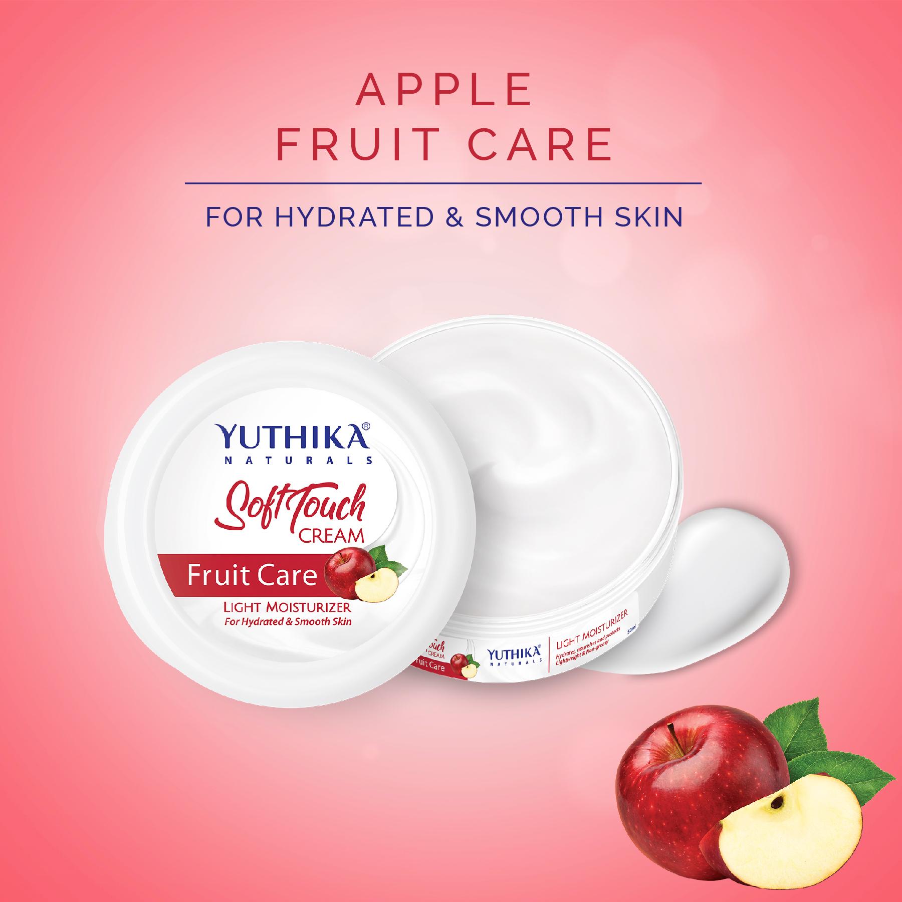 Yuthika Fruit Care Light Moisturizer Cream 24 Pcs Jar (15ML Each) | Non Sticky, Instant Hydration, Deep Nourishment | For Face, Hand & Body | All Skin Types image 3