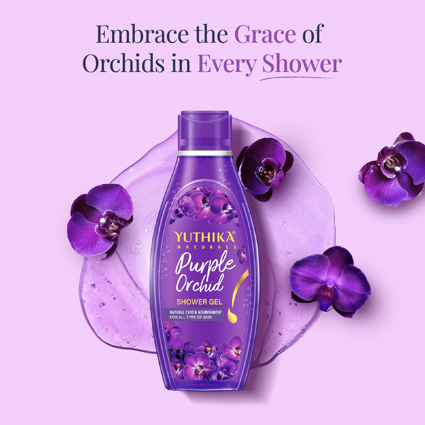 Yuthika Purple Orchid Body Wash Shower Gel 250 Ml | Gentle Cleanser For Women & Men | Refreshing Fragrance | Suitable For All Skin Types | Daily Nourishing Bath Care image 3