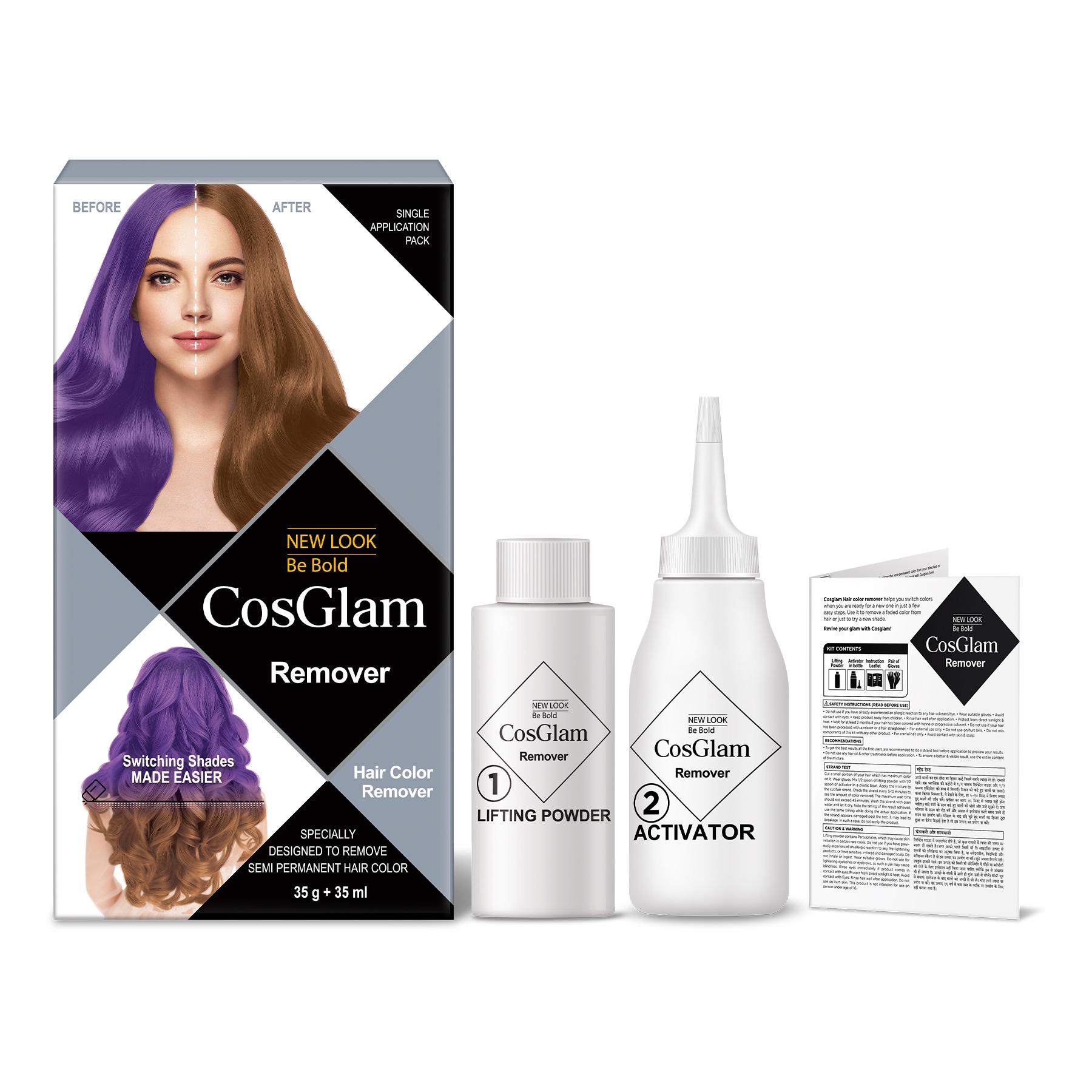 Cosglam Hair Highlighter Remover - 70ML | Efficiently Removes Highlighter Hair Highlights For Women With Easy Application image 3
