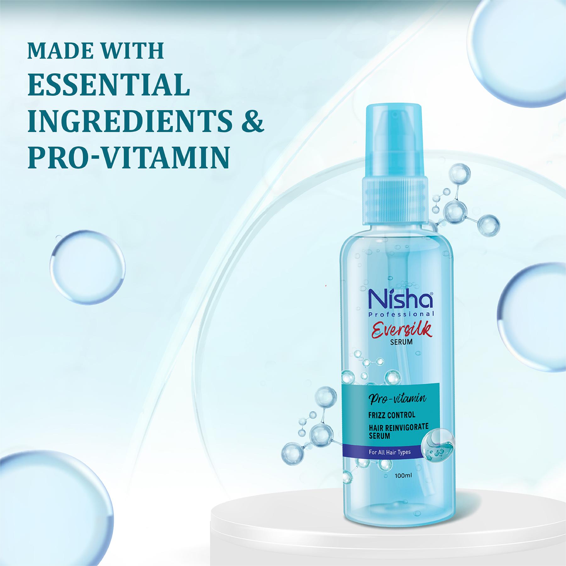 Nisha Hair Serum Eversilk Pro-vitamin Serum 100ML - Hair Serum For Dry Frizzy Hair, Hair Serum For Women & Men, Serum For Hair Smoothing image 3