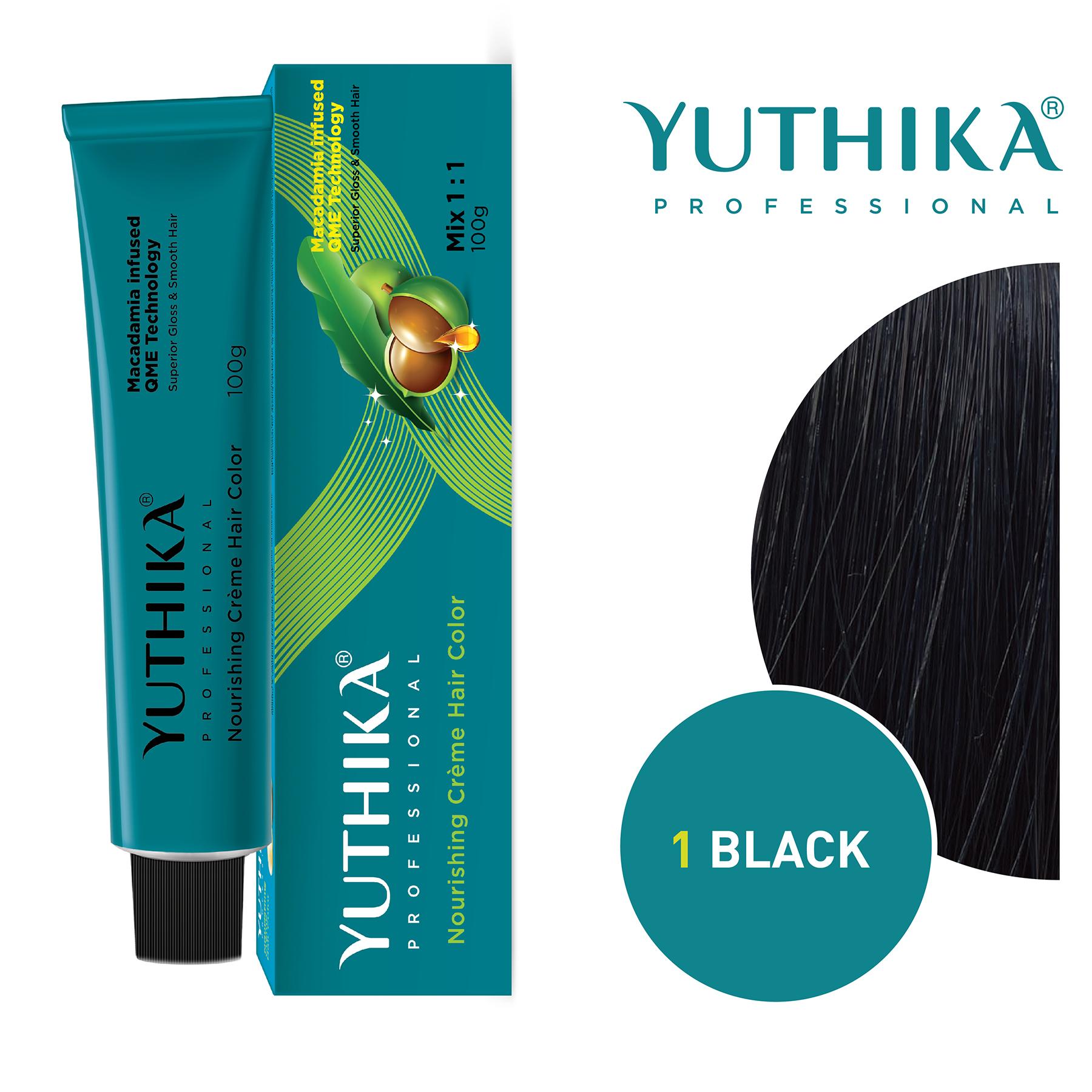 Yuthika Professional Creme Hair Color 100G Natural Black image 3