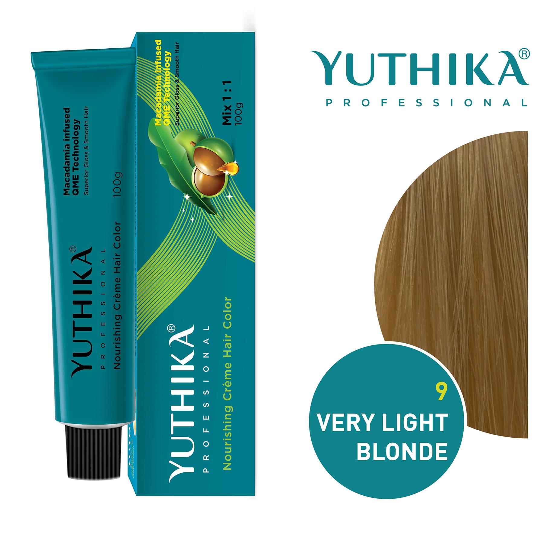 Yuthika Professional Creme Hair Color 100G Very Light Blonde 9.0 image 3