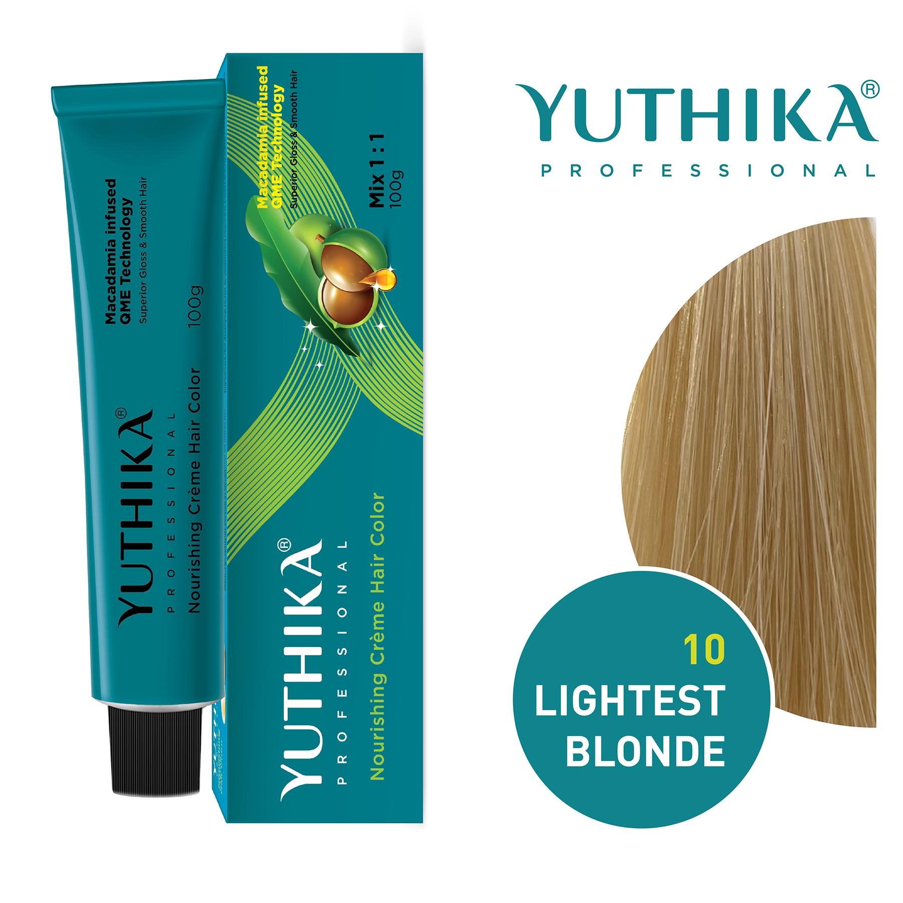 Yuthika Professional Creme Hair Color 100G Lightest Blonde 10.0 image 3