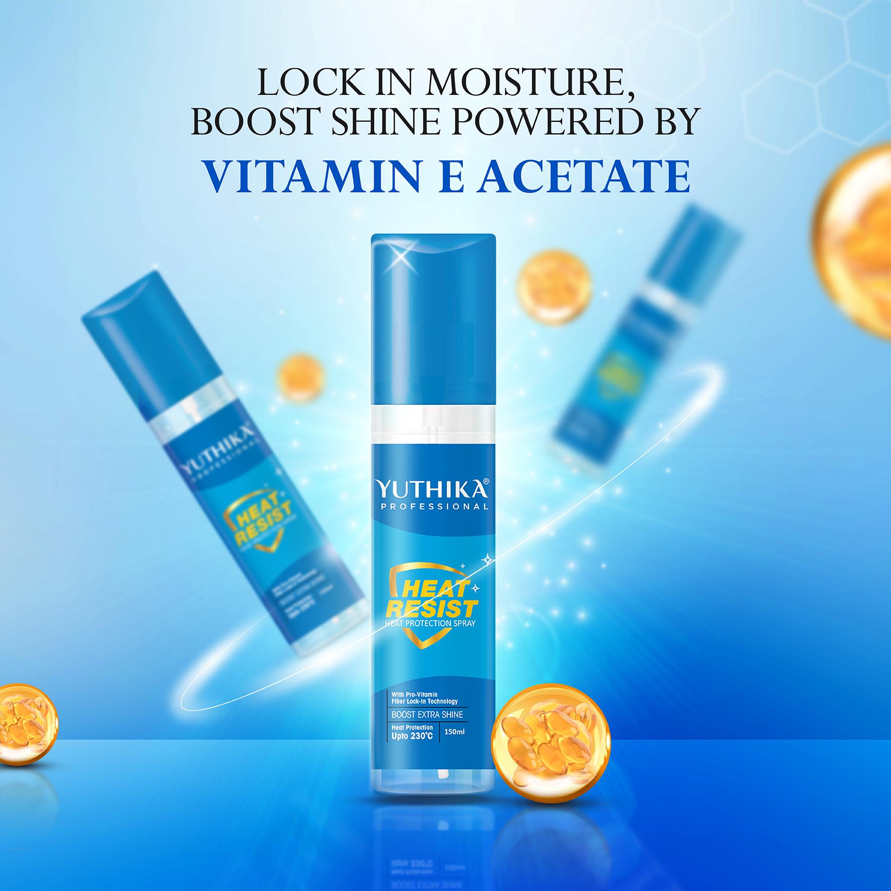 Professional Heat Protection Spray 150ML With Pro Vitamin| Boost Hair Shine|upto 230°C image 3