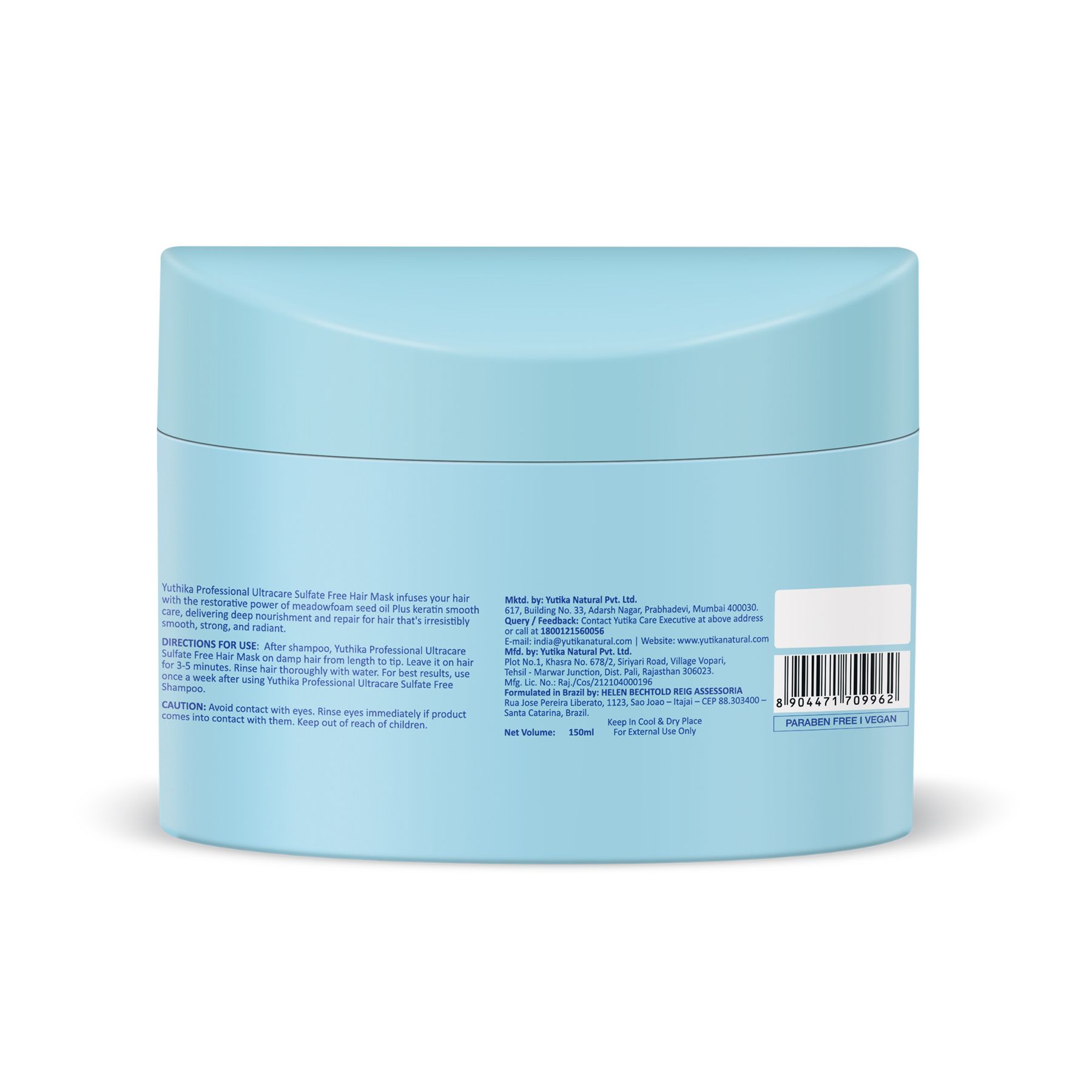 Yuthika Ultracare Hair Mask Sulphate Free 150ML image 3
