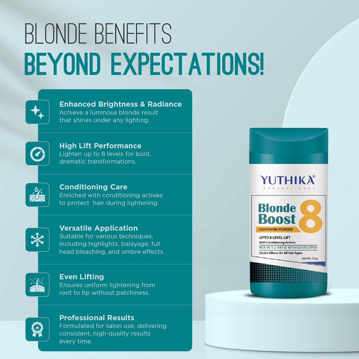 Yuthika Professional Blonder Powder, 250 G image 4