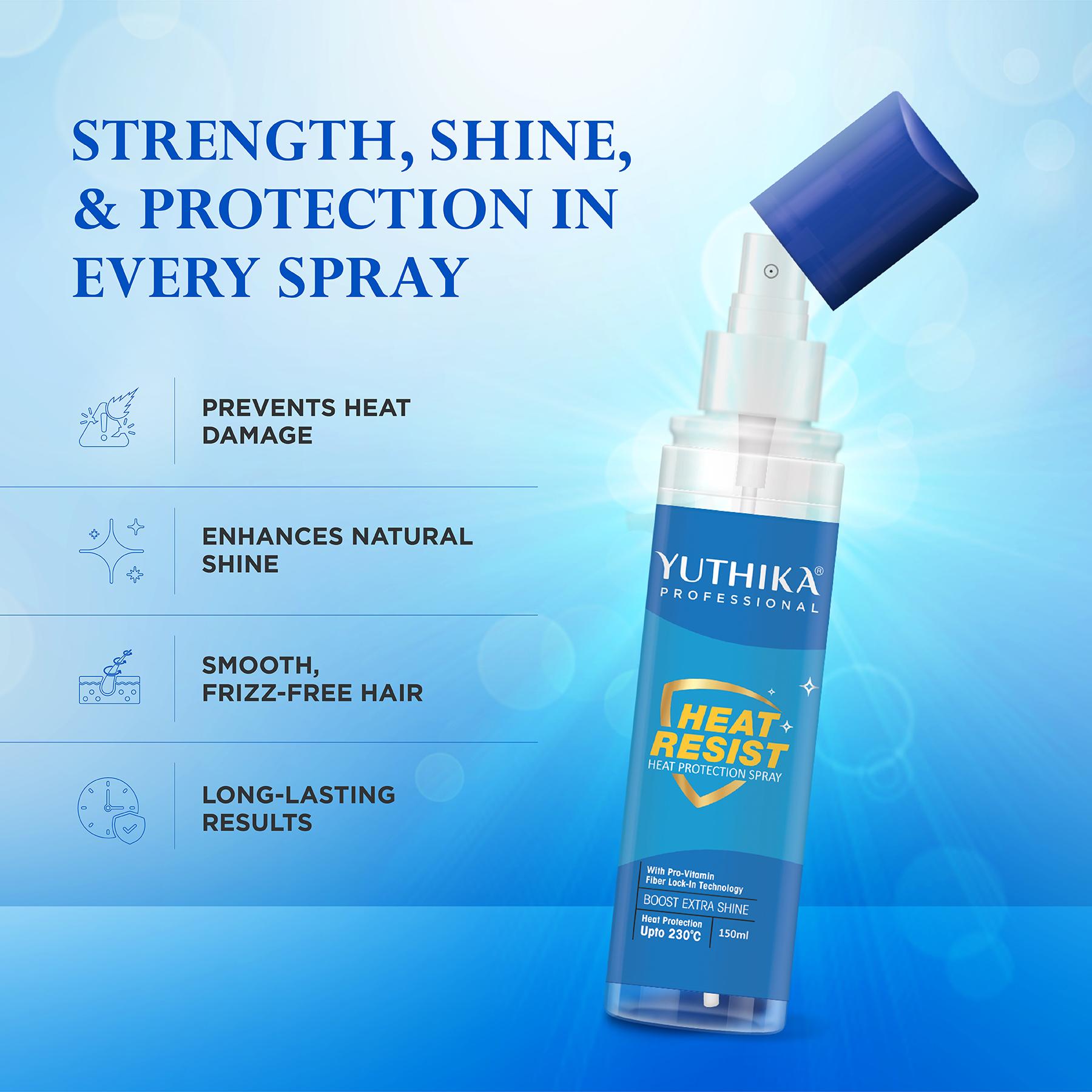 Professional Heat Protection Spray 150ML With Pro Vitamin| Boost Hair Shine|upto 230°C image 4