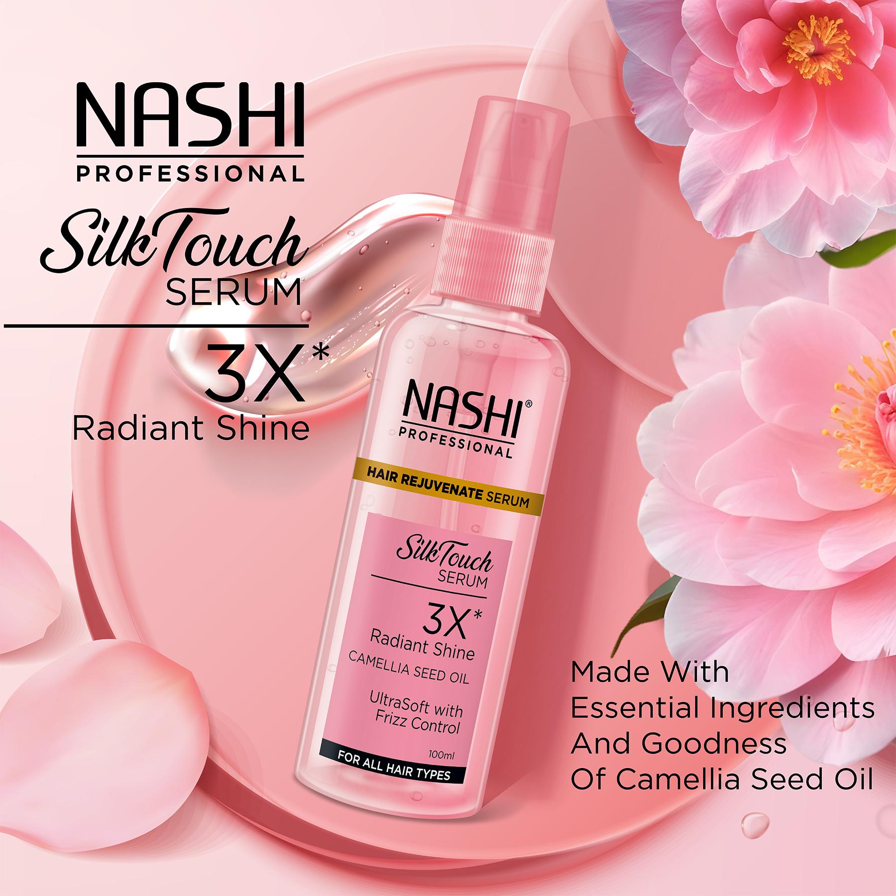 Nashi Eversilk Camellia Seed Oil Hair Serum For Men & Women, Nourishes, Strengthens Hair, Improves Shine & Scalp Health (100ML) image 4