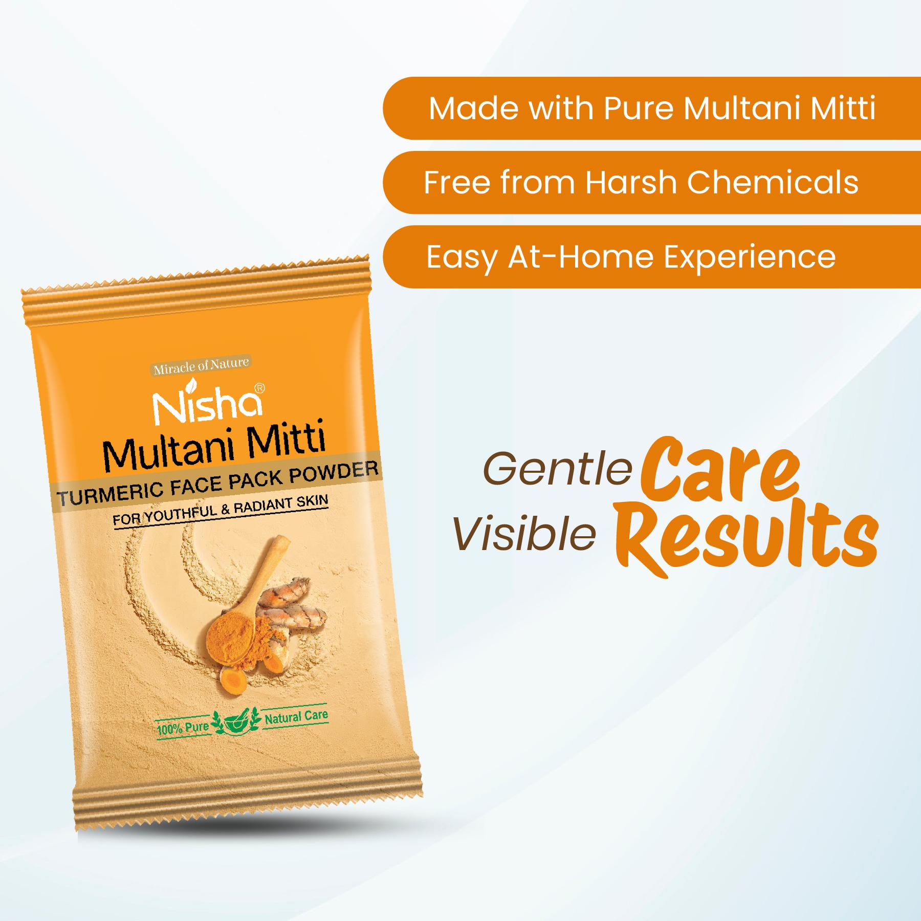 Multani Mitti Powder For Face Pack Pouch Pack Of 10 | Natural Oil Control, Acne & Tan Removal image 4