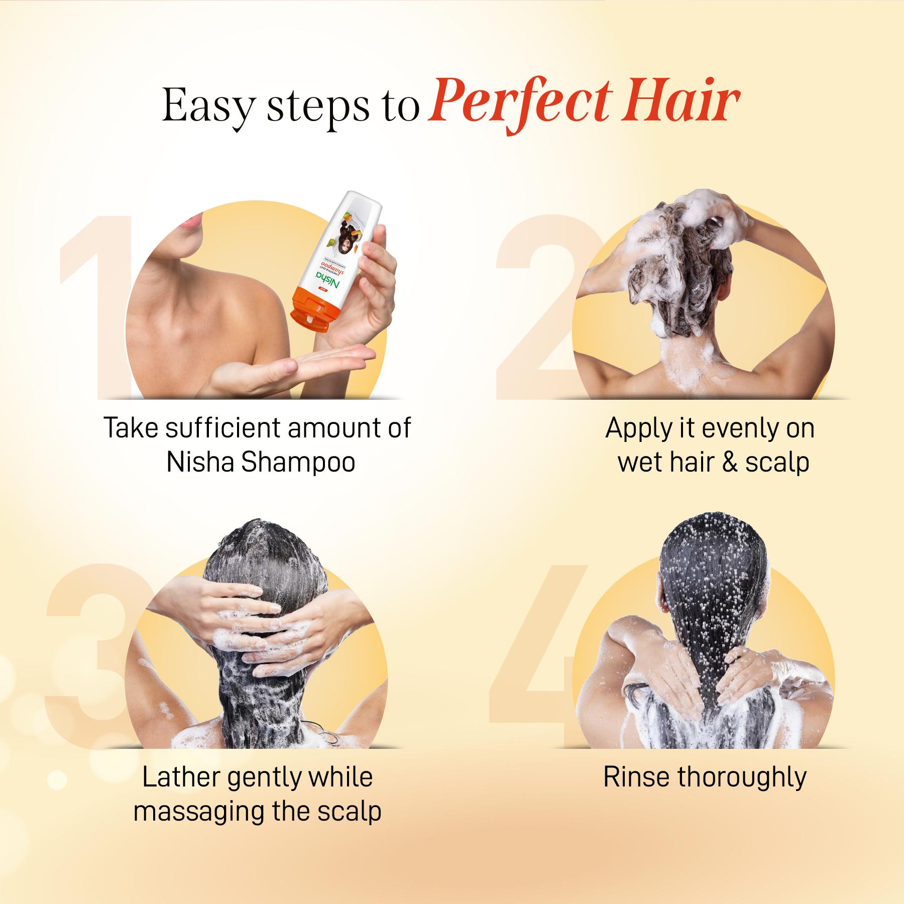 Nisha Almond And Olive Shampoo For Women & Men 340ML For Silky, Shiny And Smooth Hair, Prevents Damage & Split Ends, Deep Nourishment All Hair Types image 5