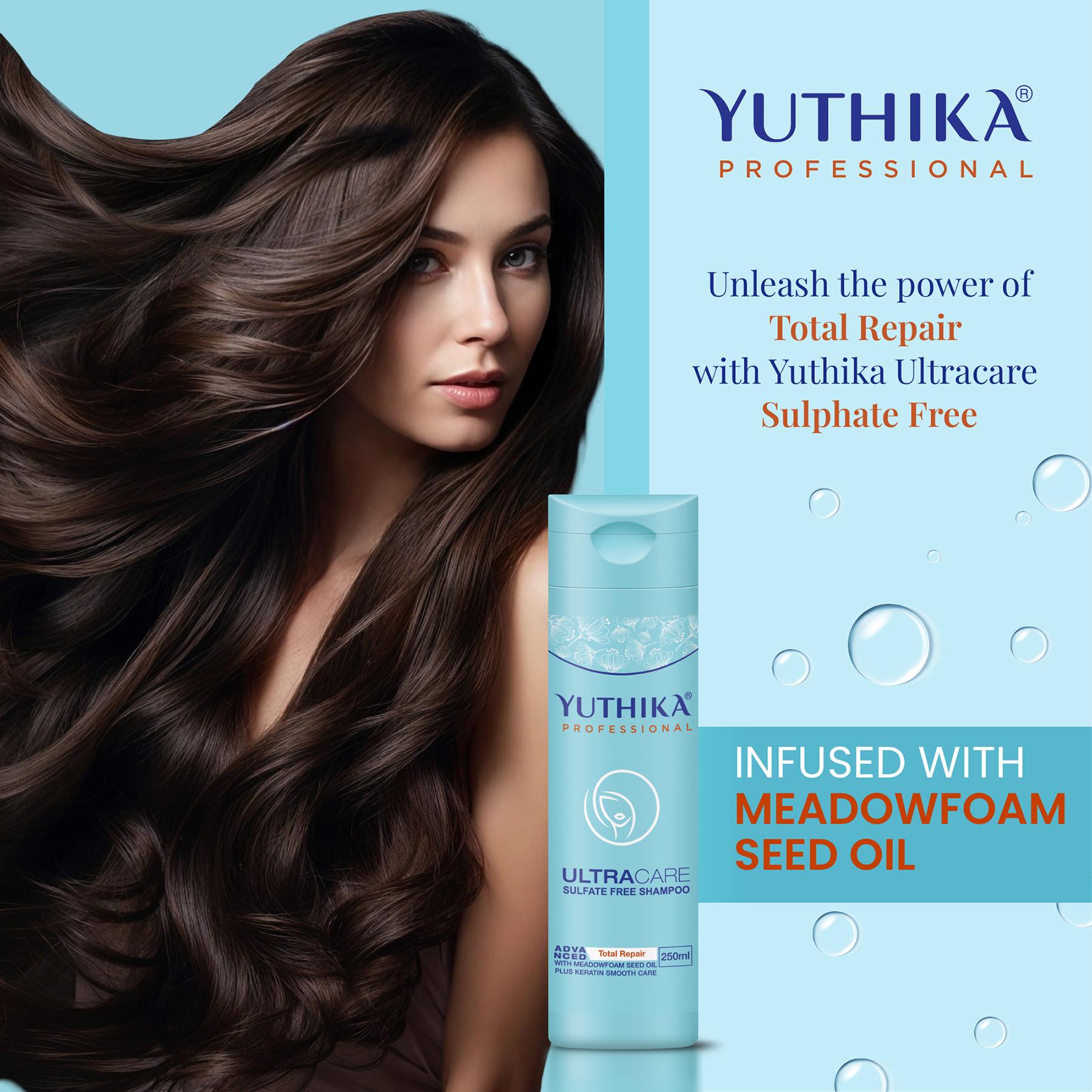 Yuthika Professional Ultracare Sulfate Free Shampoo For Women & Men (250 Ml), Total Repair For Damaged, Dry & Frizzy Hair, Perfect For Daily Use image 5