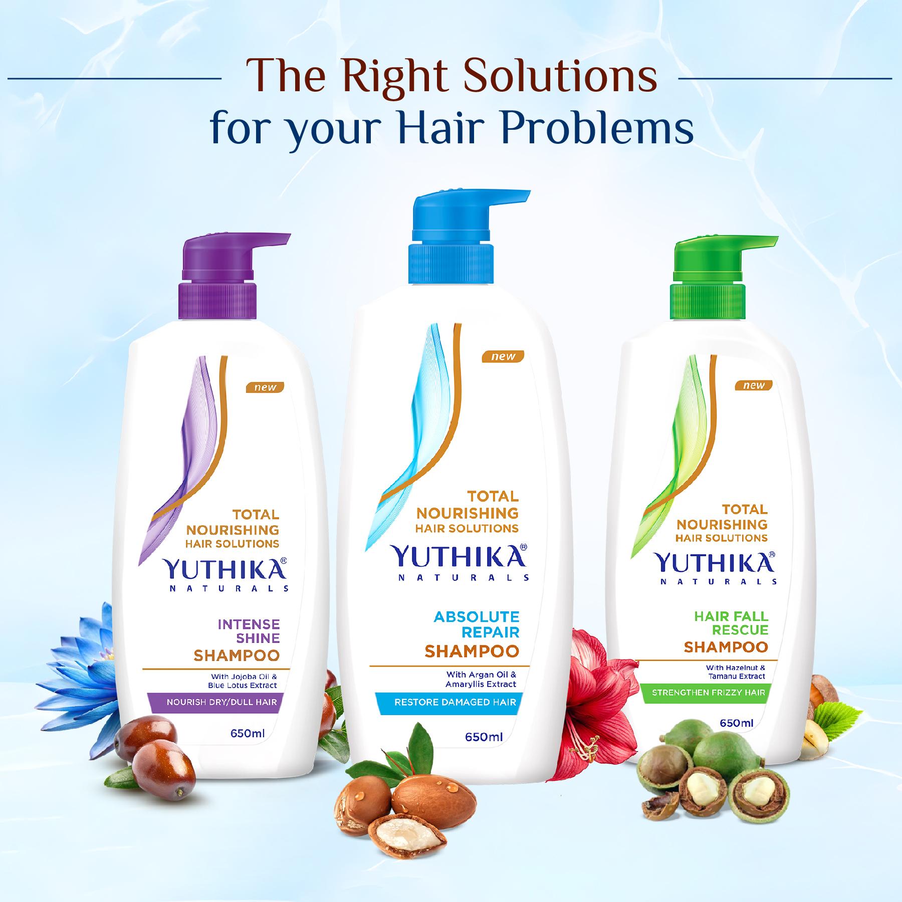 Yuthika Absolute Repair Shampoo For Damaged Hair 650ML |TOTAL Nourishing Shampoo For Women & Men| Enriched With Argan Oil & Amaryllis Extract image 5
