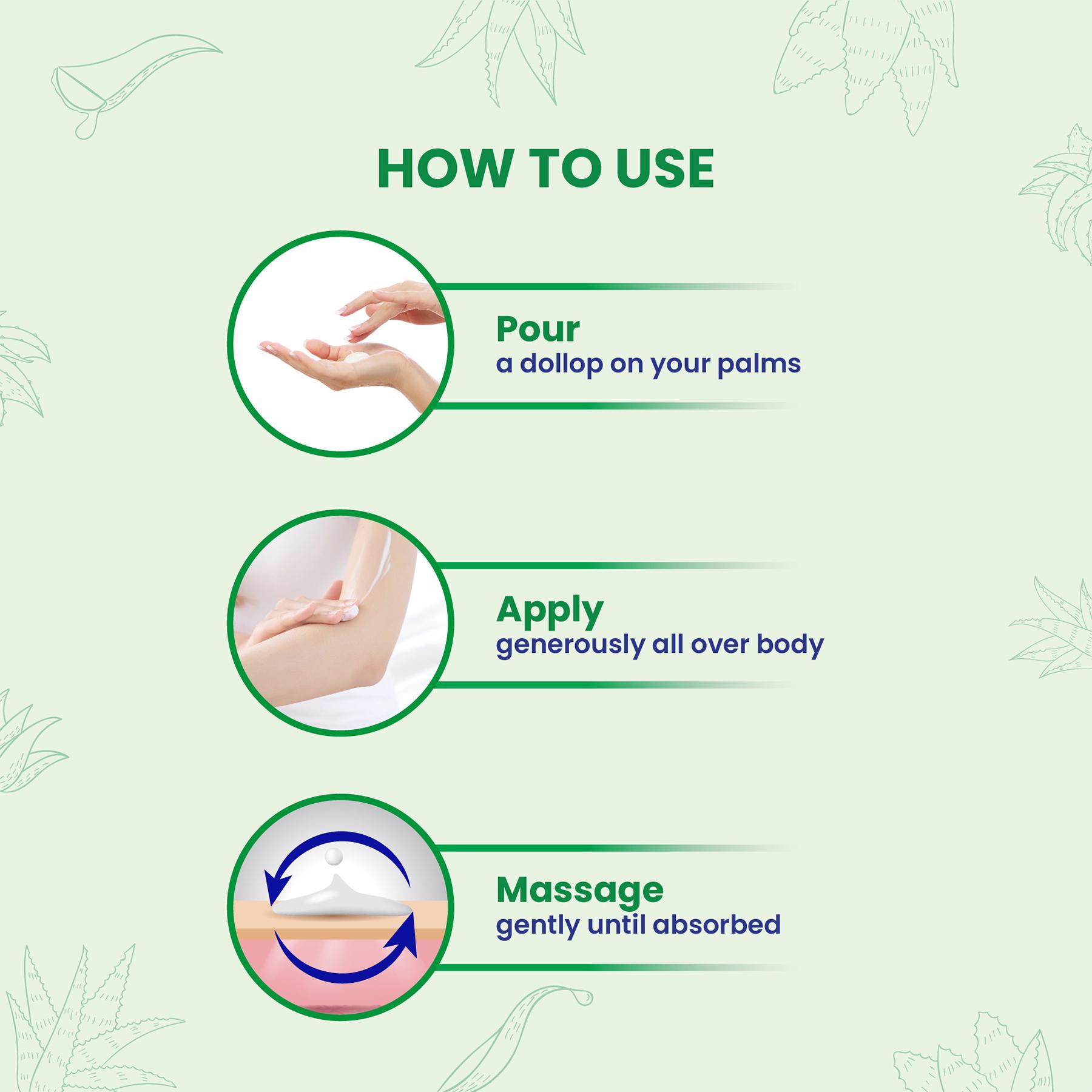Yuthika Aloe Vera Soft Touch Body Lotion For Women & Men, Lightweight, Non-greasy Moisturizer For Soft, Smooth Skin, All Skin Types (300ML) image 5