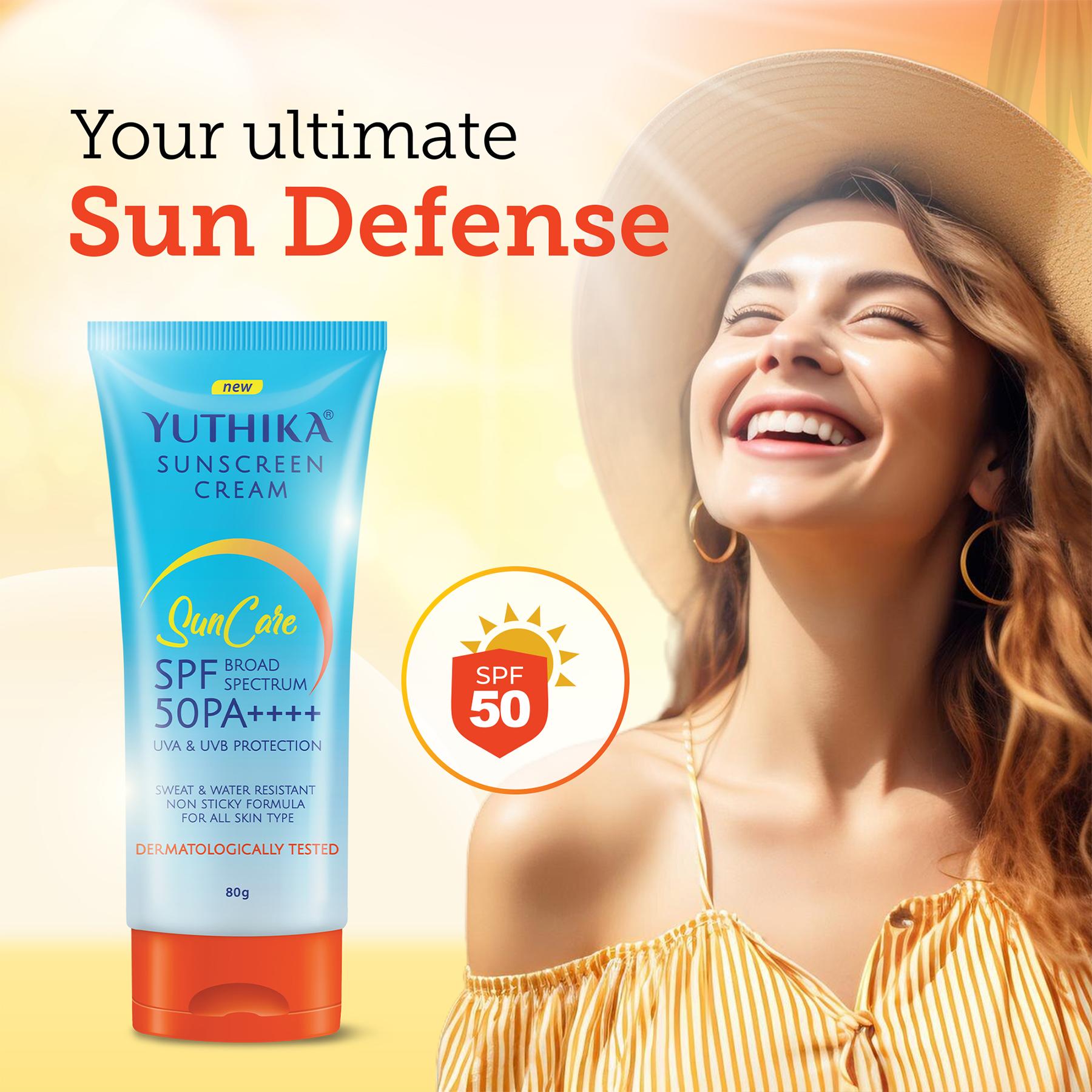Yuthika Sunscreen Lotion Spf 50 Pa+++ 80G | High Protection, Non-greasy Formula, Uva & Uvb Protection For All Skin Types image 5