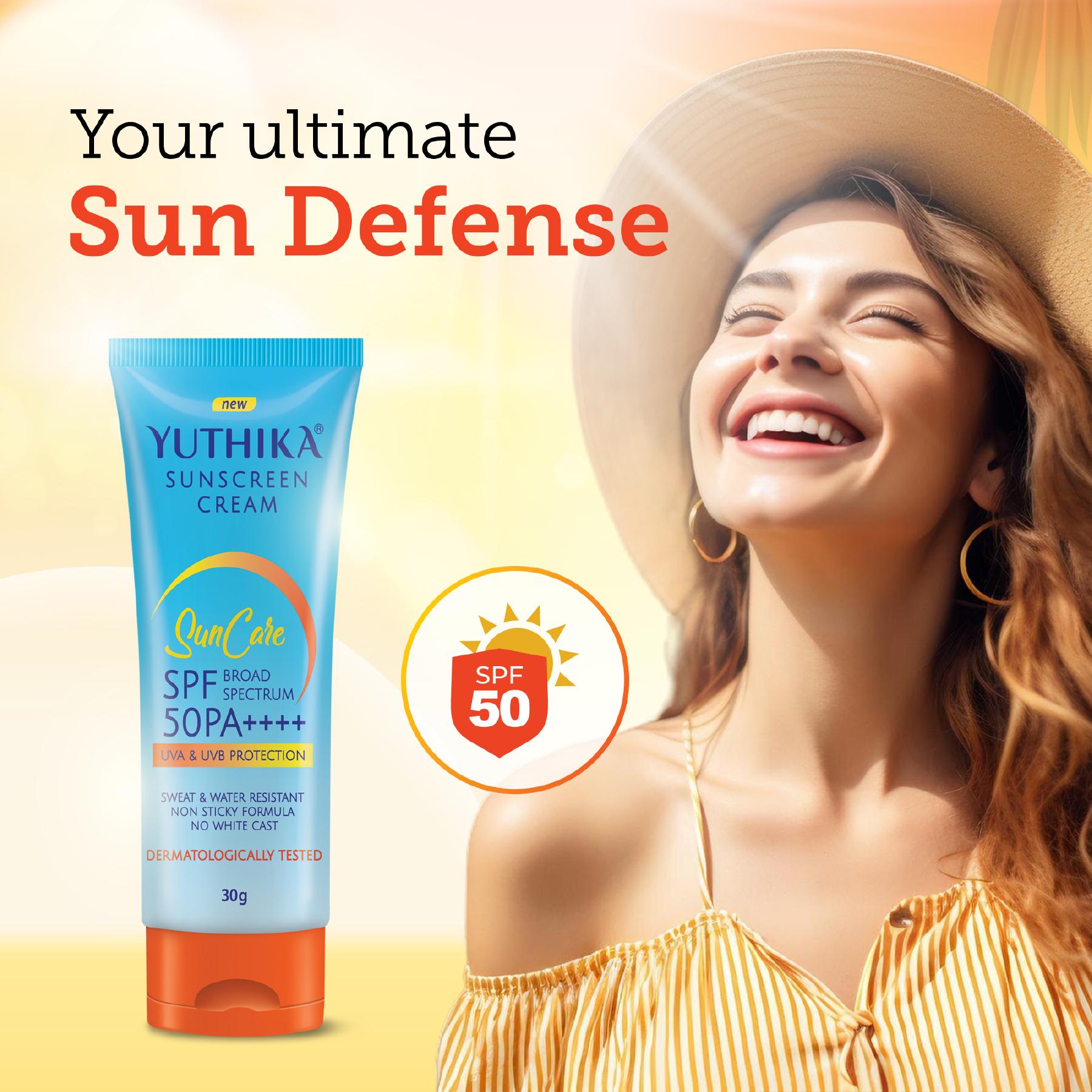 Yuthika Sunscreen Lotion Spf 50 Pa+++ 30G | High Protection, Non-greasy Formula, Uva & Uvb Protection For All Skin Types image 5