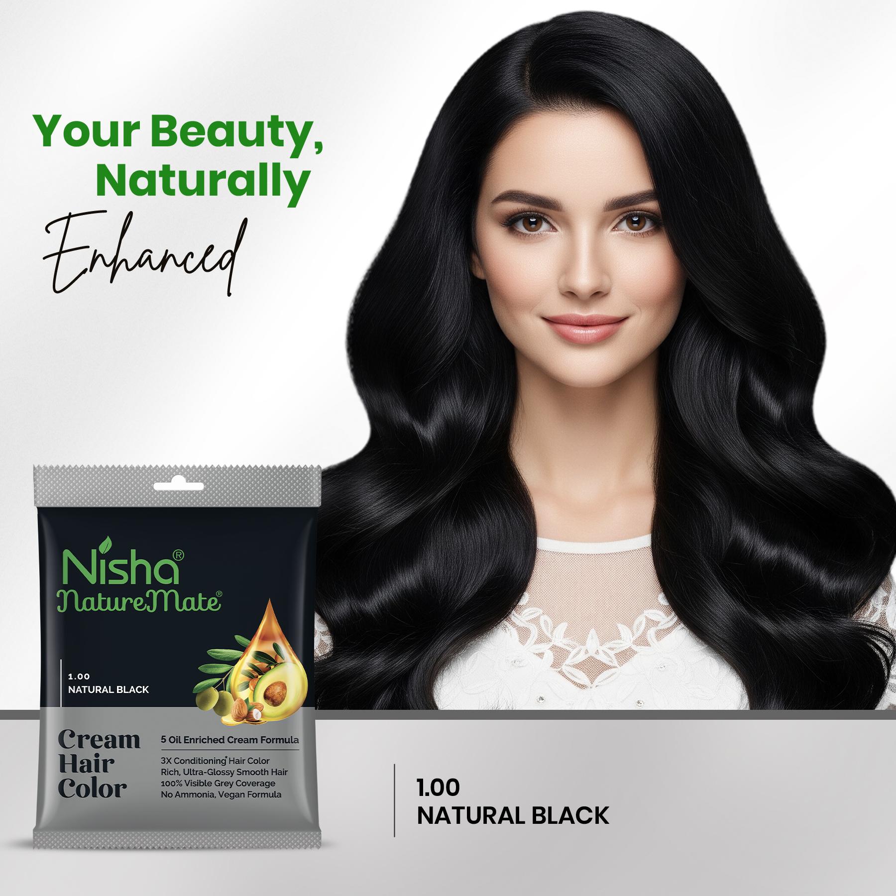 Naturemate Creme Hair Colour For Women Men 30ML Each (PACK 10)| 100% Grey Cover image 5