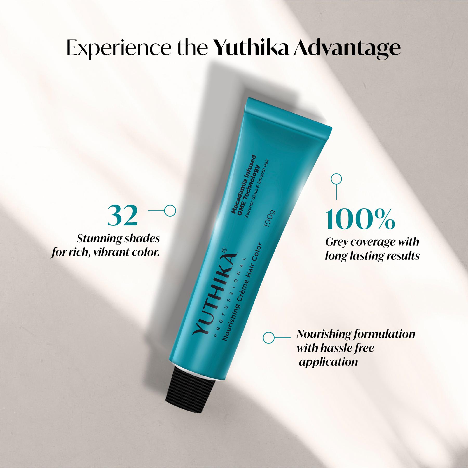 Yuthika Professional Creme Hair Color 100G Light Blonde 8.0 image 5