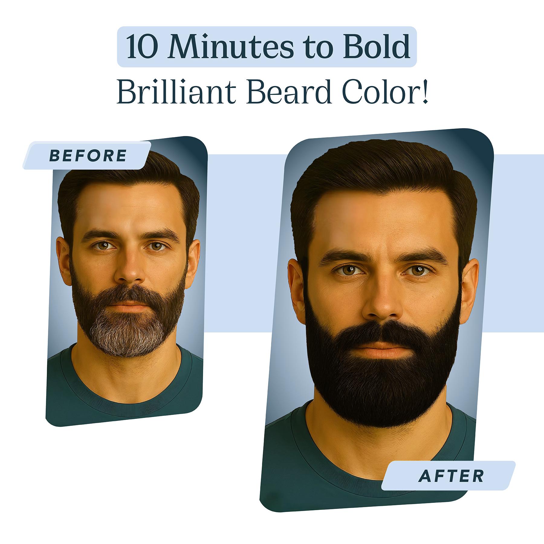 Professional Beard Color For Men Natural Black 50G | Non Drip, Stain Free, Cover In 10 Minutes image 5