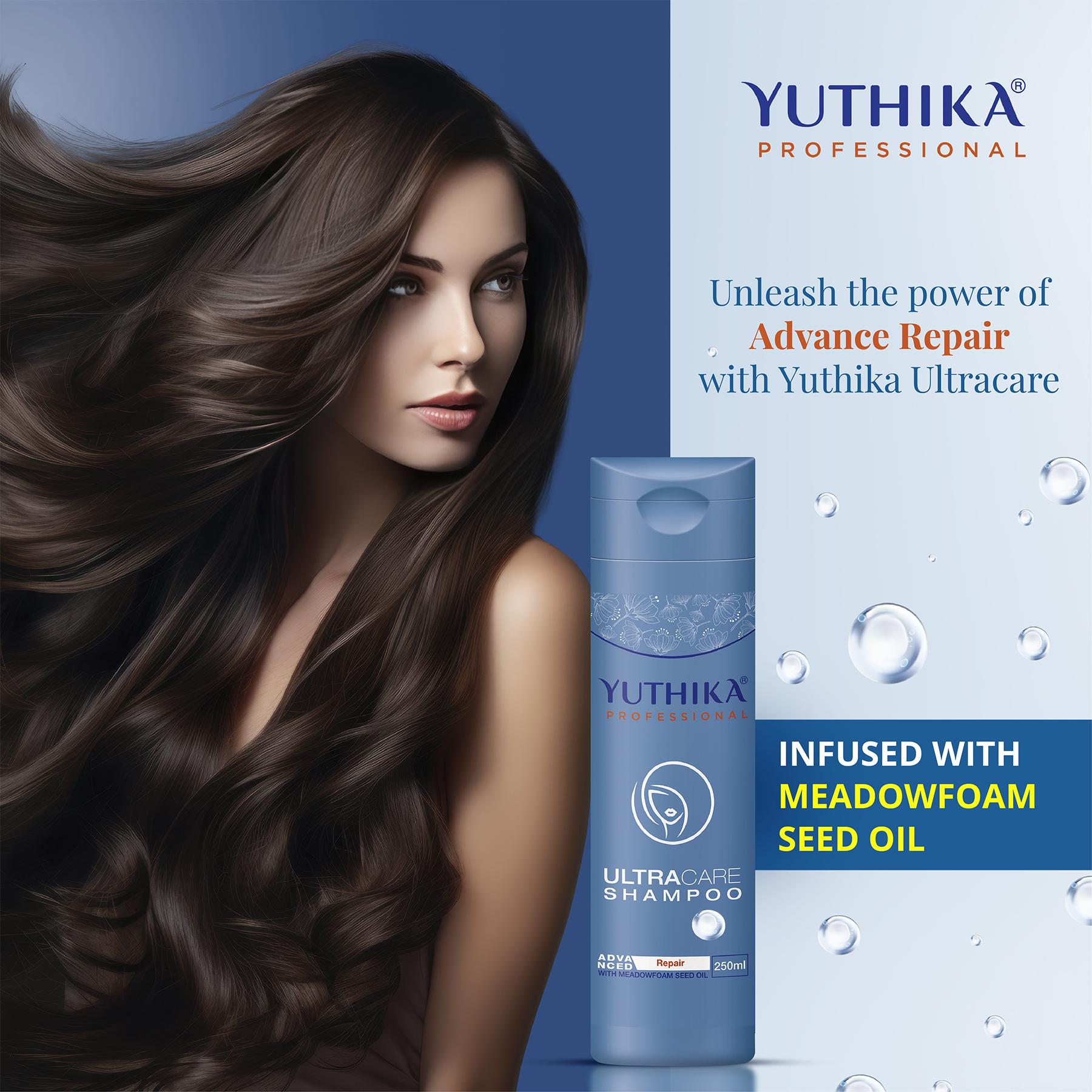 Yuthika Professional Ultra Care Shampoo For Women & Men With Meadfoam Seed Oil Hair Shampoo For Damaged, Weak, Dry And Frizzy Hair, All Hair Types, (250ML) image 6