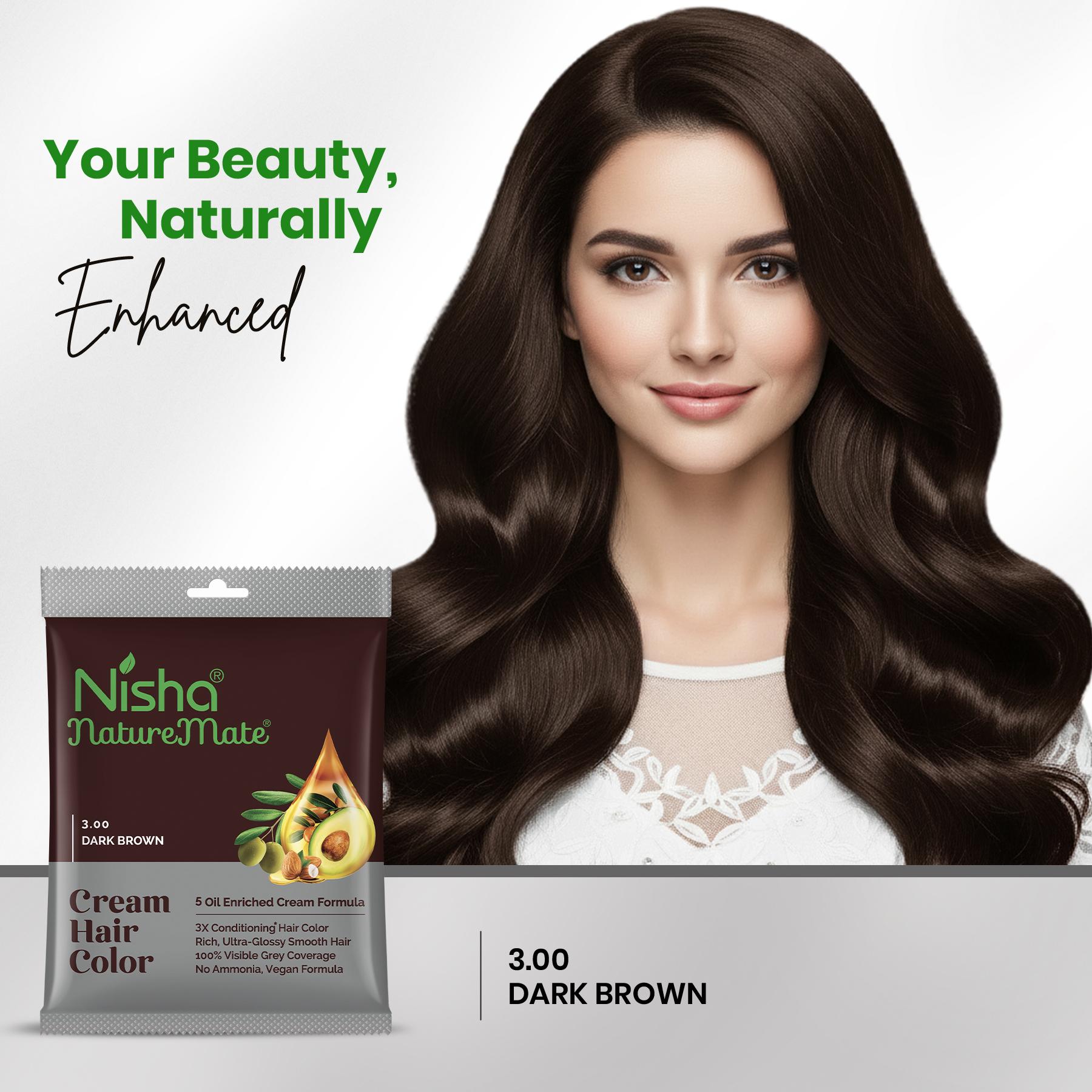 Naturemate Creme Hair Colour For Women Men 30ML Each (PACK 10)| 100% Grey Cover image 6