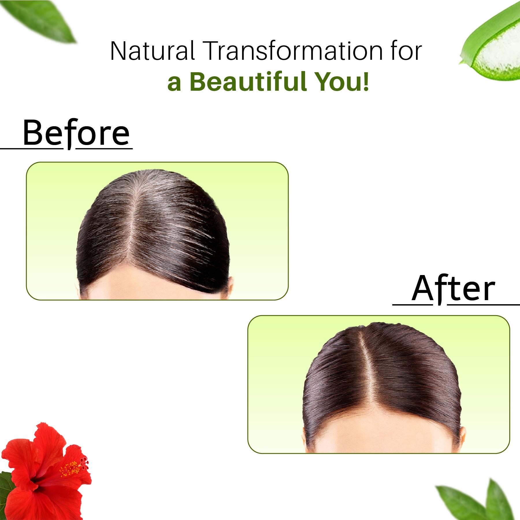 Henna Powder For Hair Color With Amla, Shikakai, Heena & Aloe Vera For Smooth, Natural Brown Hair 50G Per Pack, 6 Packs image 6