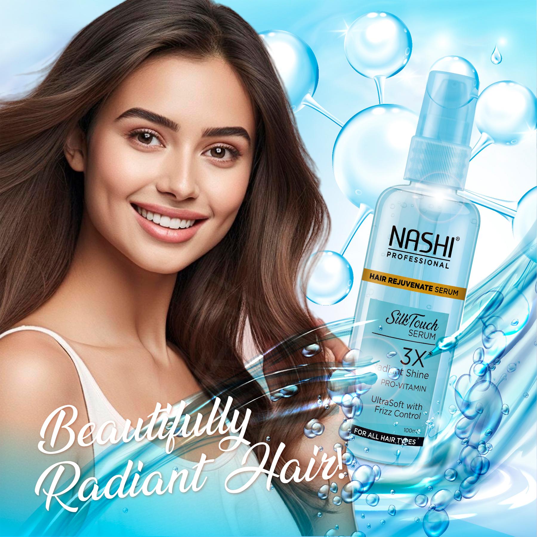 Nashi Eversilk Pro Vitamin Hair Serum For Women & Men, Hydrating, Shine, Frizz Control, Detangling & Promotes Healthy Hair Growth (100ML) image 6